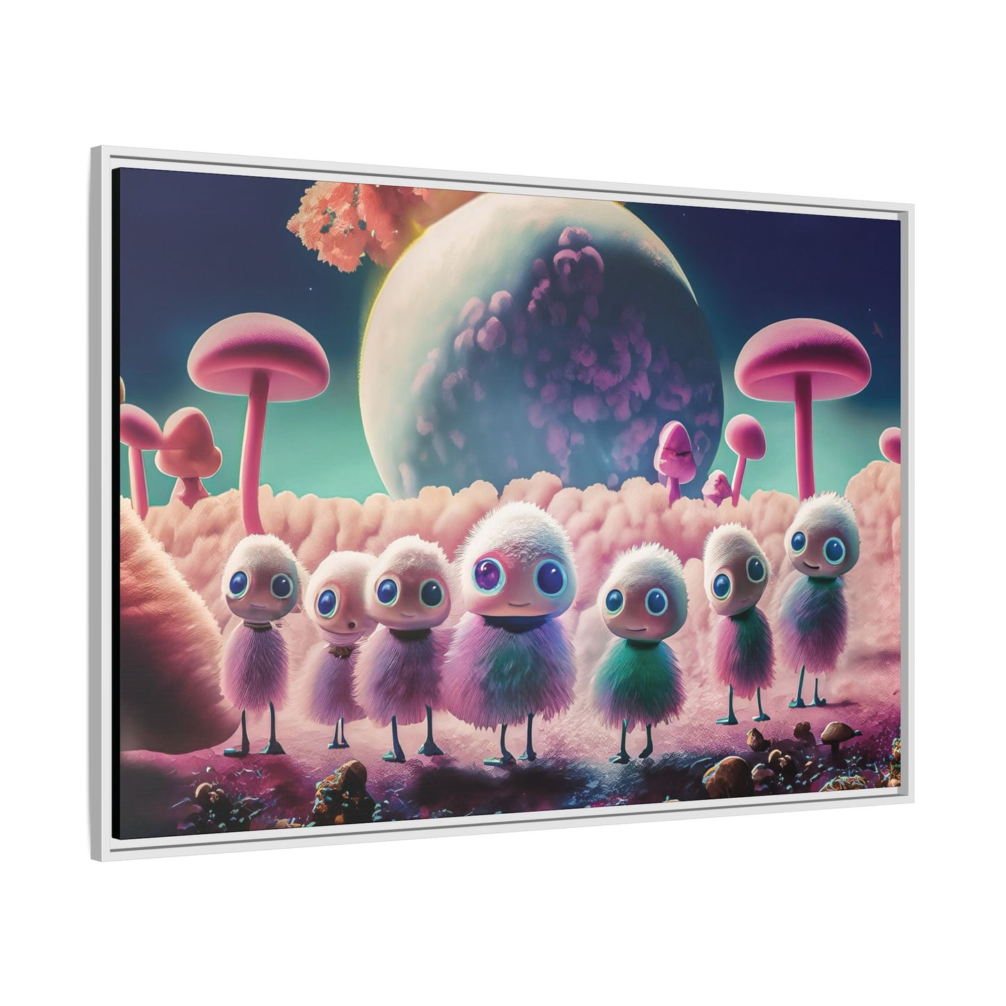 “"Keep smiling," whispered Axlar. "We can eat them later." – Fine Art Canvas Print By Andrew McCarter