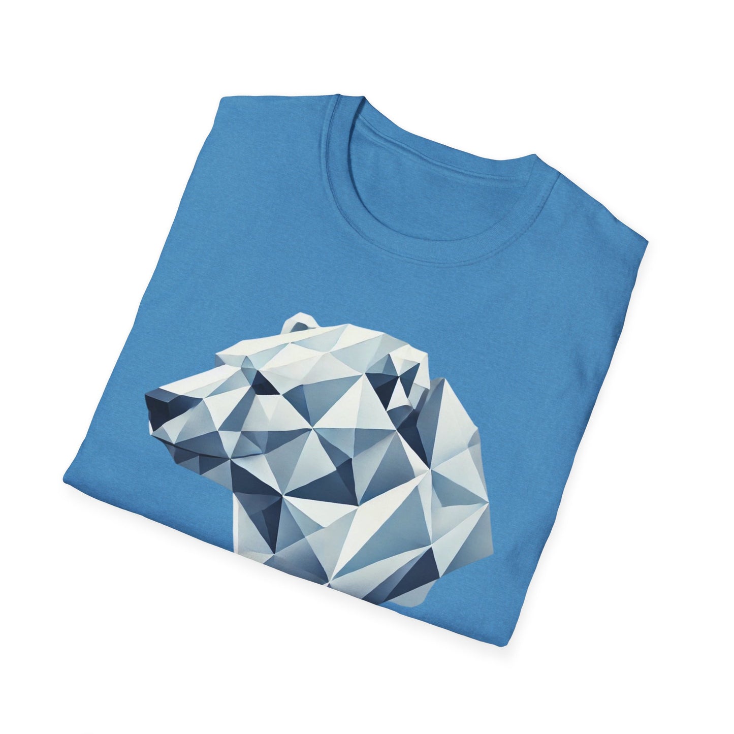 Geometric Bear Graphic Unisex Softstyle T-Shirt
