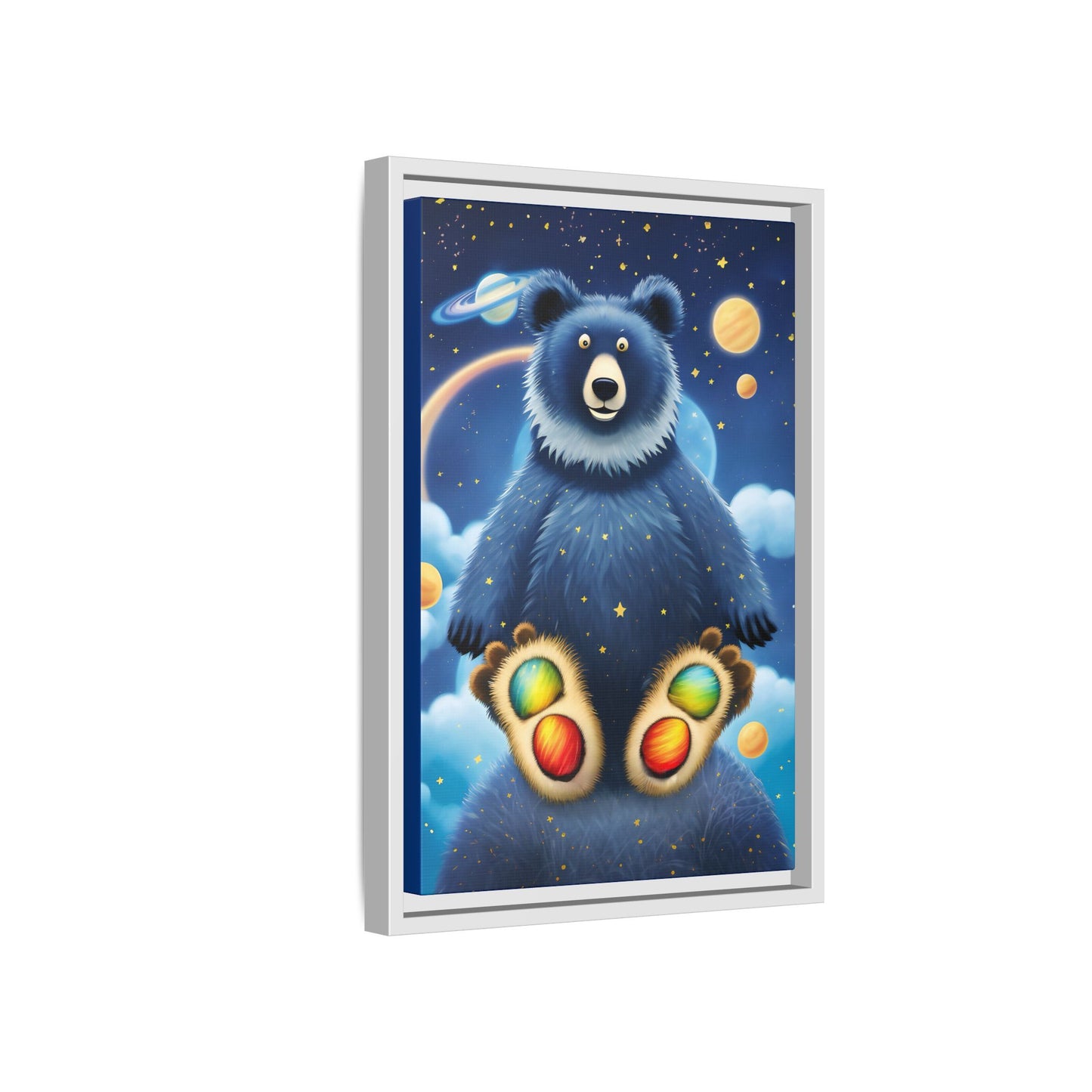 'Cosmic Pawprints' by Andrew McCarter - Canvas Art