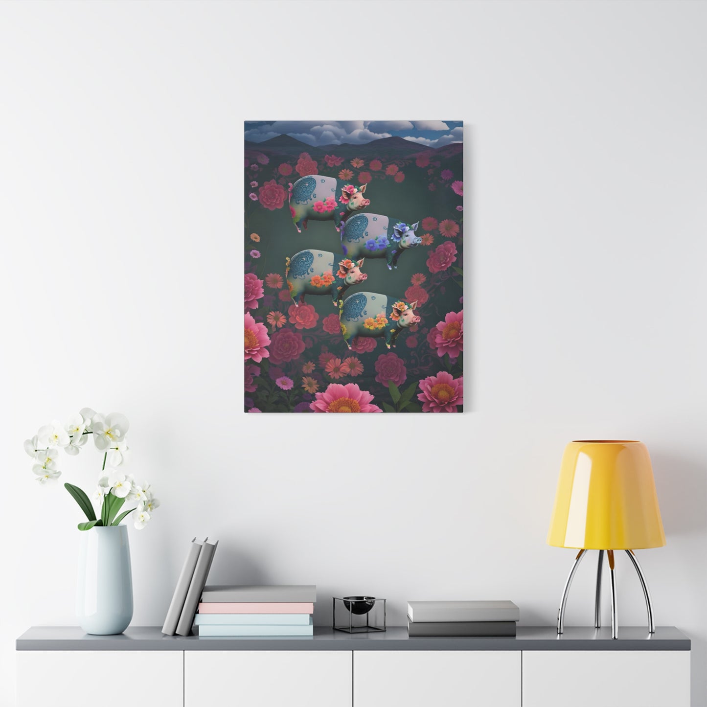 ‘Floral Flight’ Canvas Print by Andrew McCarter