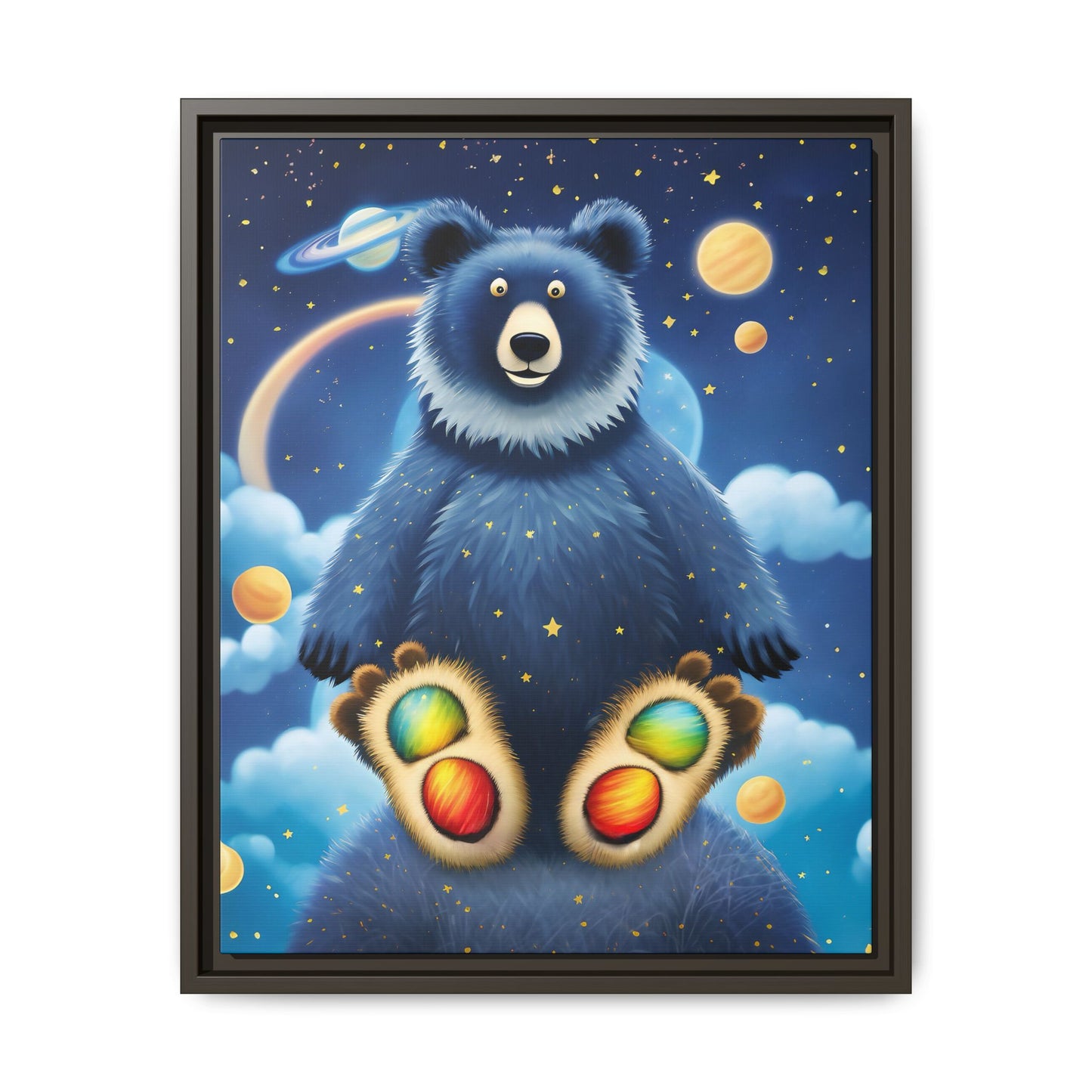 'Cosmic Pawprints' by Andrew McCarter - Canvas Art