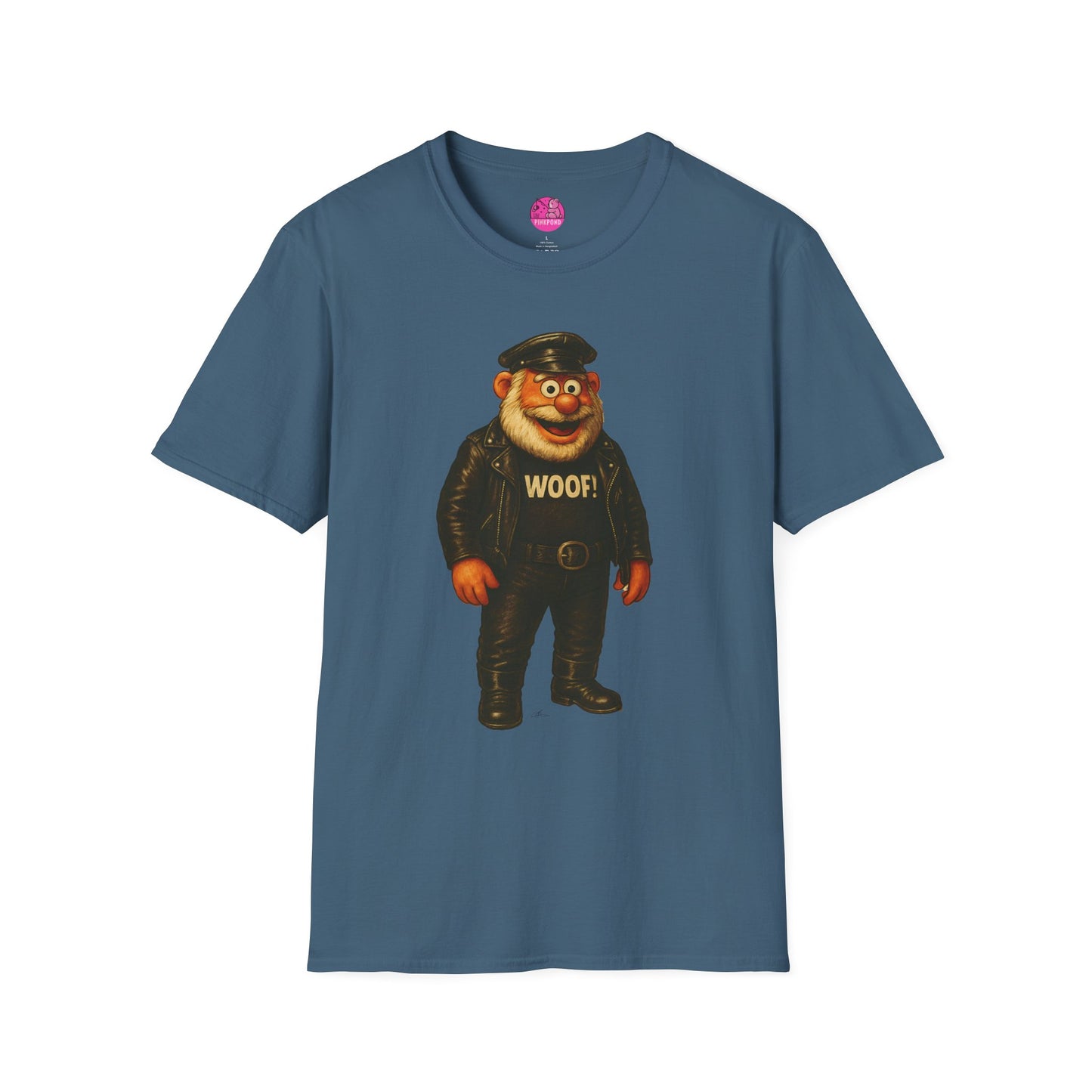 Unisex T-Shirt Leather Polar Bear Tee - WOOF Shirt Silver Beard Energy Pride Fashion
