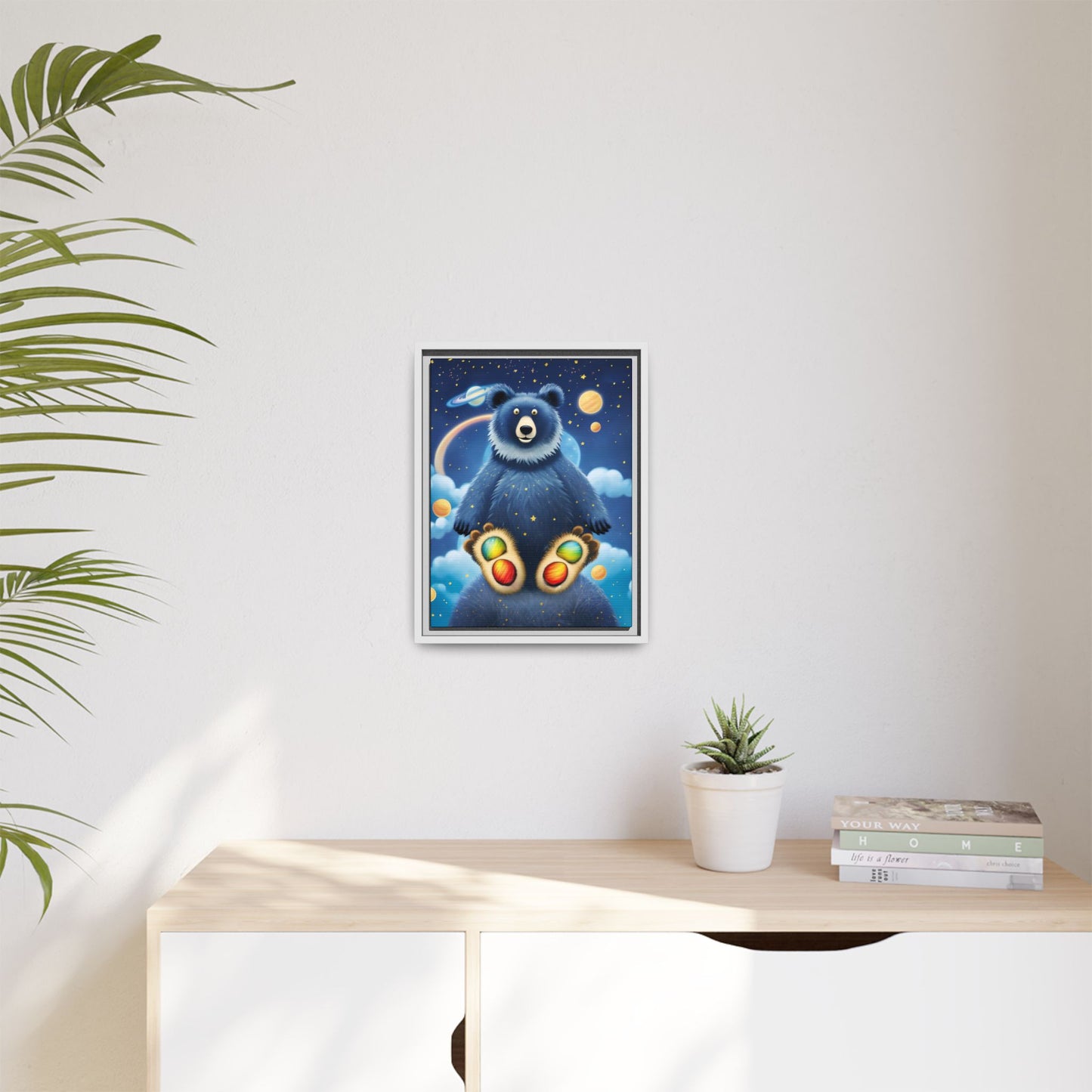 'Cosmic Pawprints' by Andrew McCarter - Canvas Art