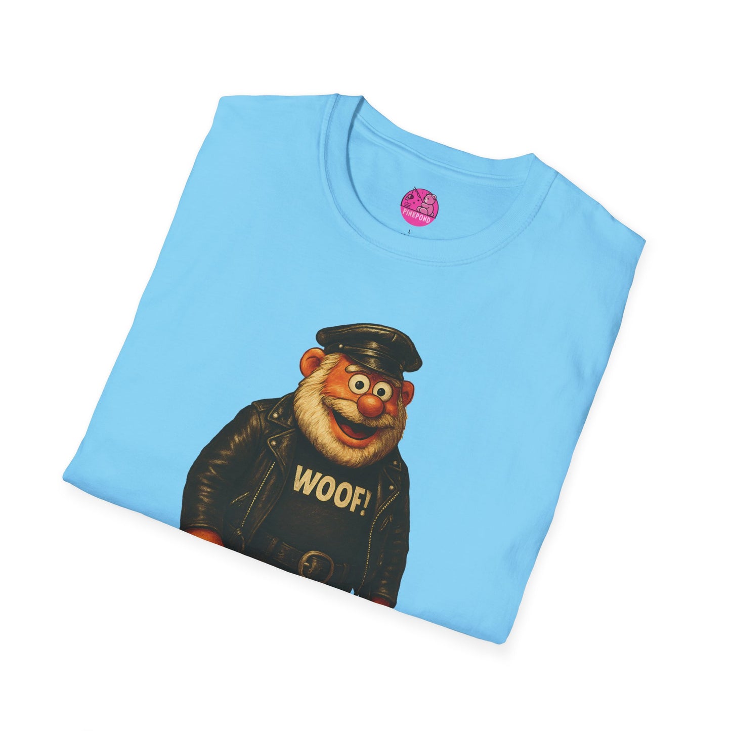 Unisex T-Shirt Leather Polar Bear Tee - WOOF Shirt Silver Beard Energy Pride Fashion