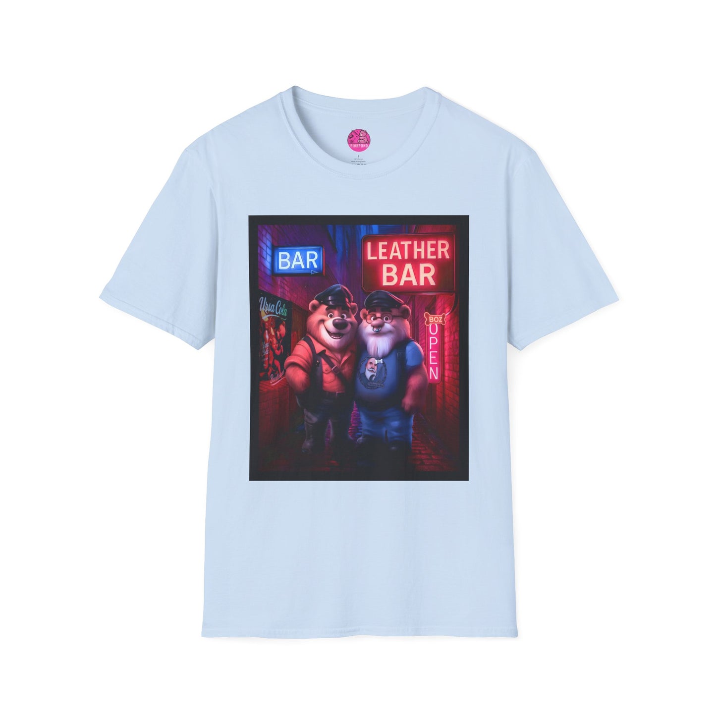 Pup Boz Bear T-Shirt - Exclusive PinkPond Artwork of Boz Lee Schmick