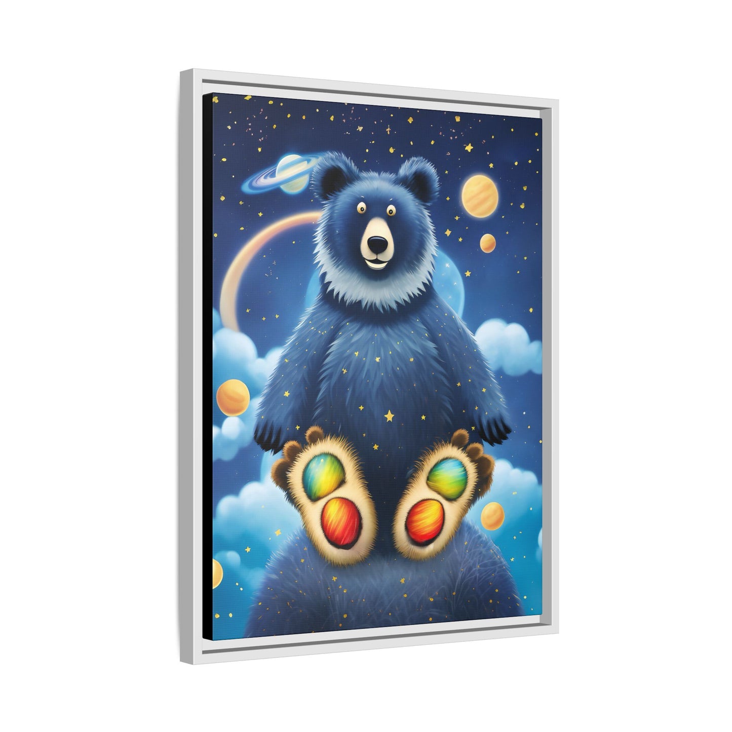 'Cosmic Pawprints' by Andrew McCarter - Canvas Art