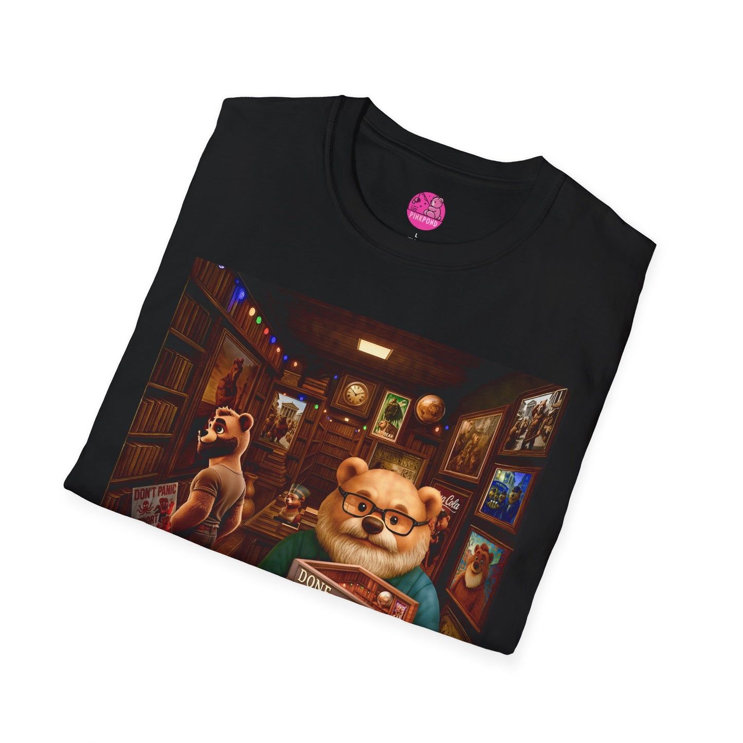 Vintage Bookstore Bear T-Shirt