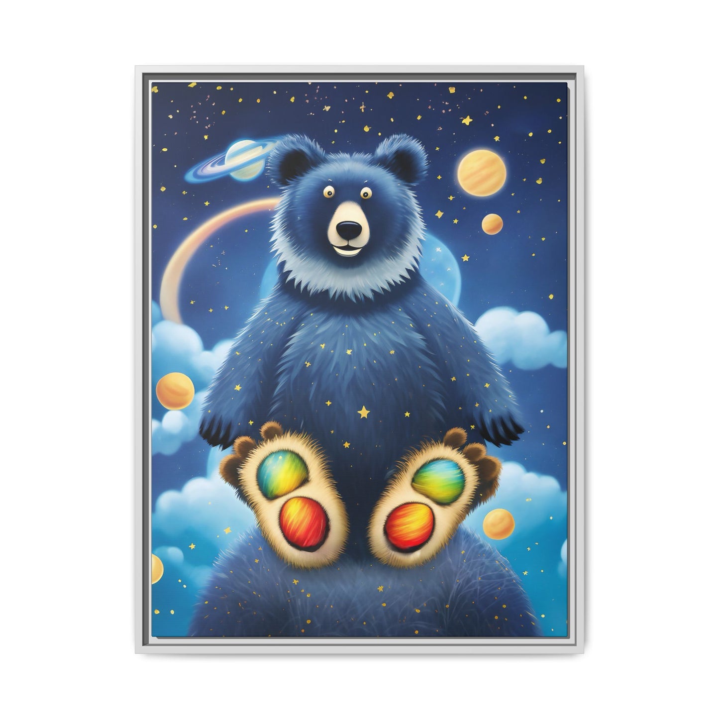 'Cosmic Pawprints' by Andrew McCarter - Canvas Art