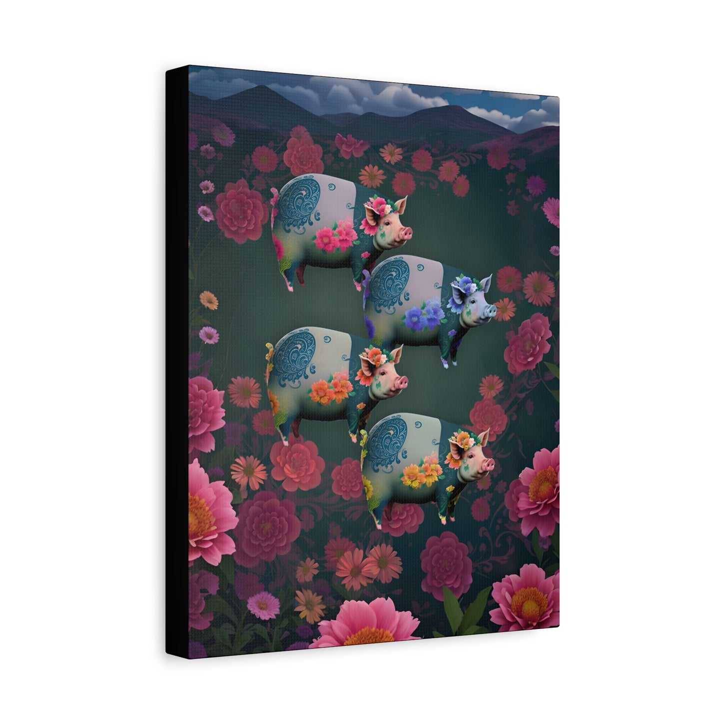 ‘Floral Flight’ Canvas Print by Andrew McCarter