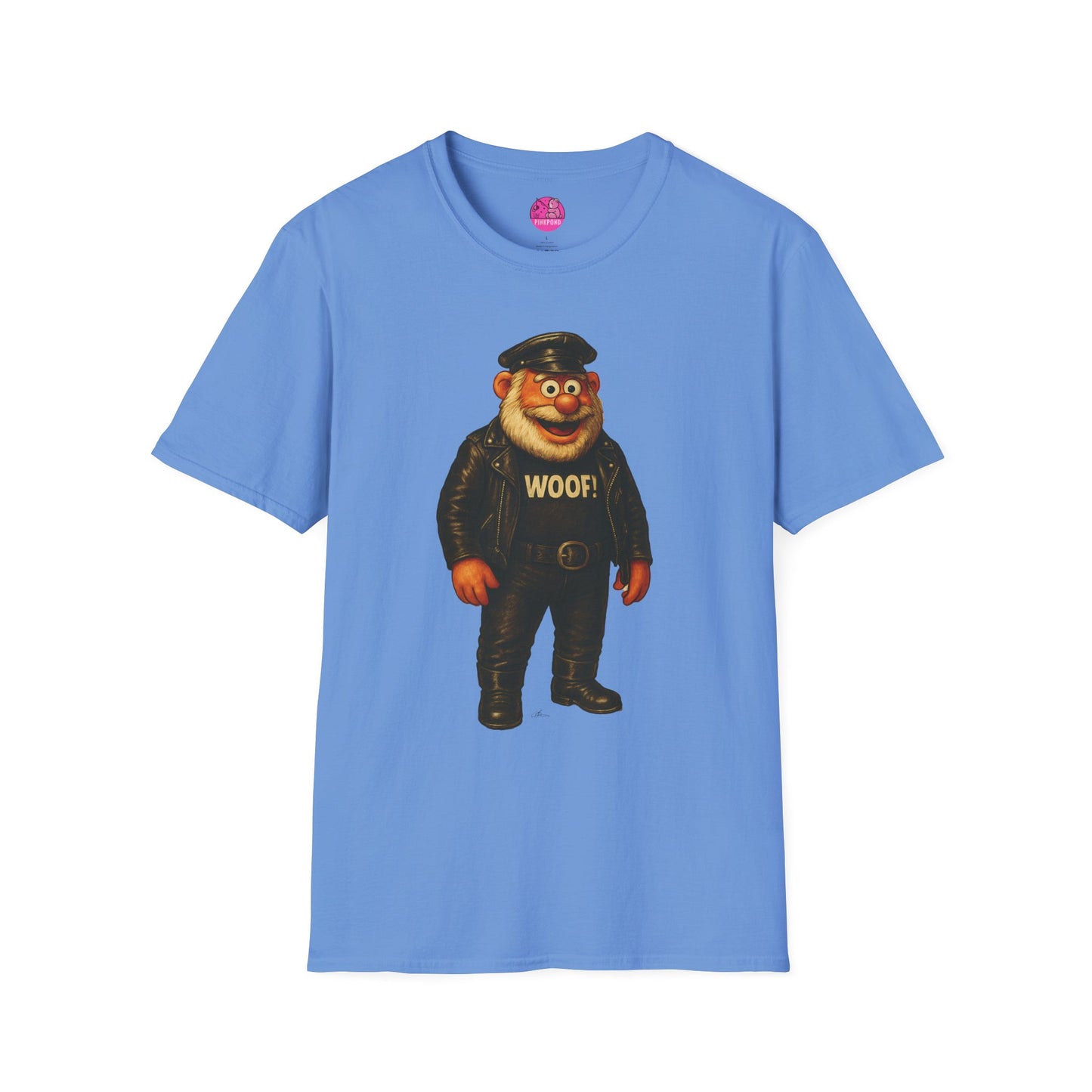 Unisex T-Shirt Leather Polar Bear Tee - WOOF Shirt Silver Beard Energy Pride Fashion