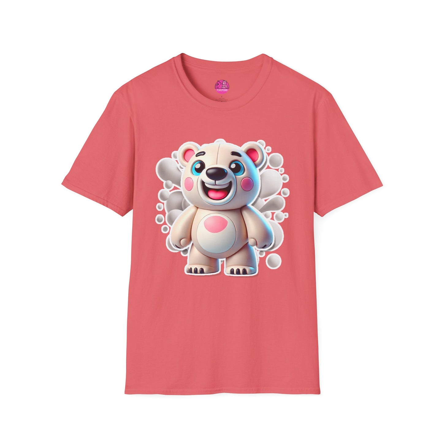 Pepe the Polar Bear T-Shirt - The Coolest Bear Around | Unisex Softstyle Tee