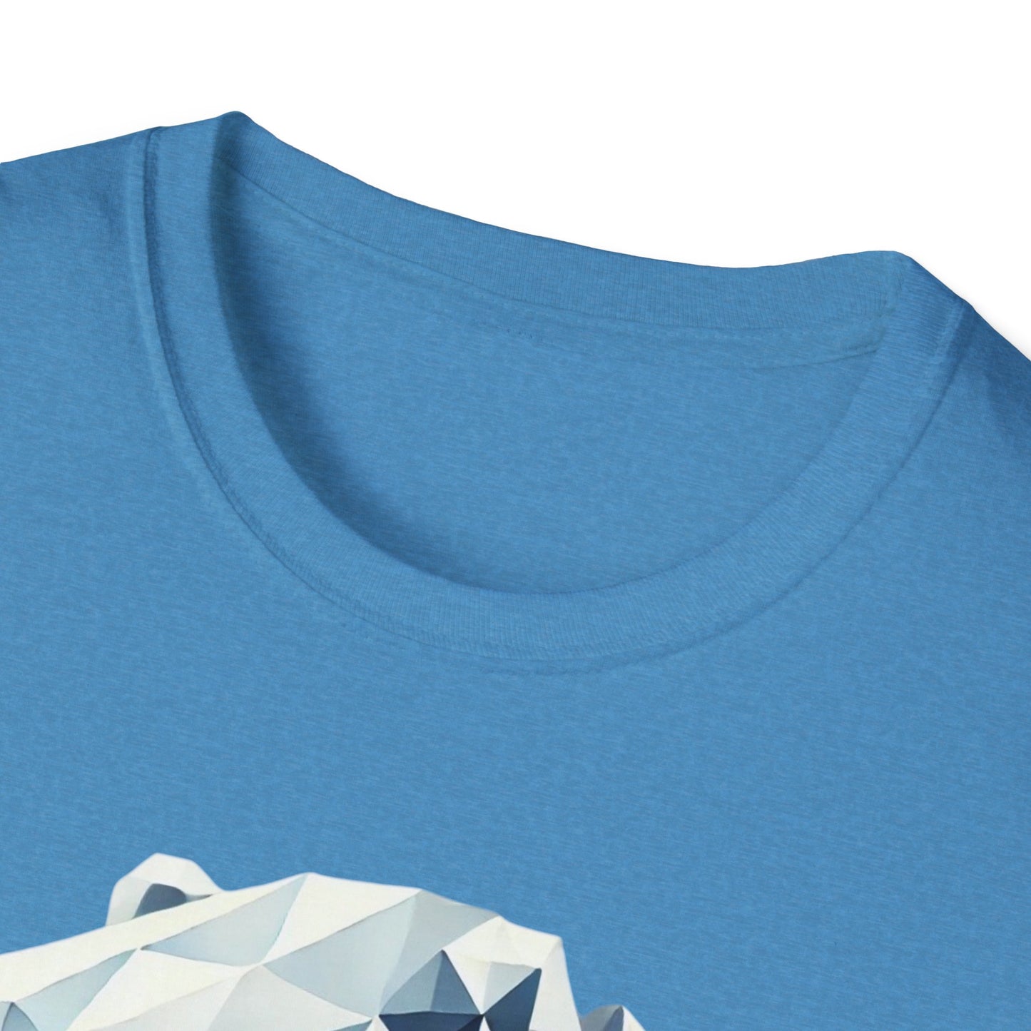 Geometric Bear Graphic Unisex Softstyle T-Shirt