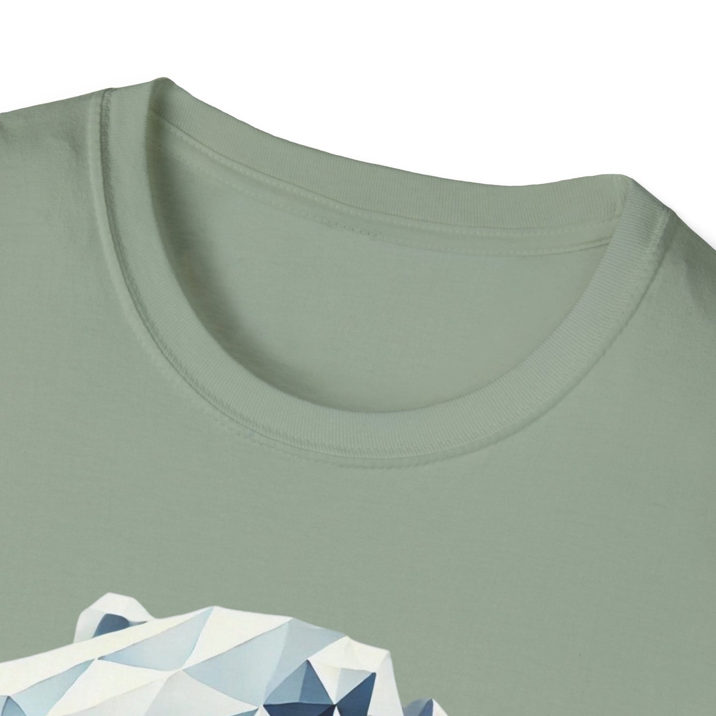 Geometric Bear Graphic Unisex Softstyle T-Shirt