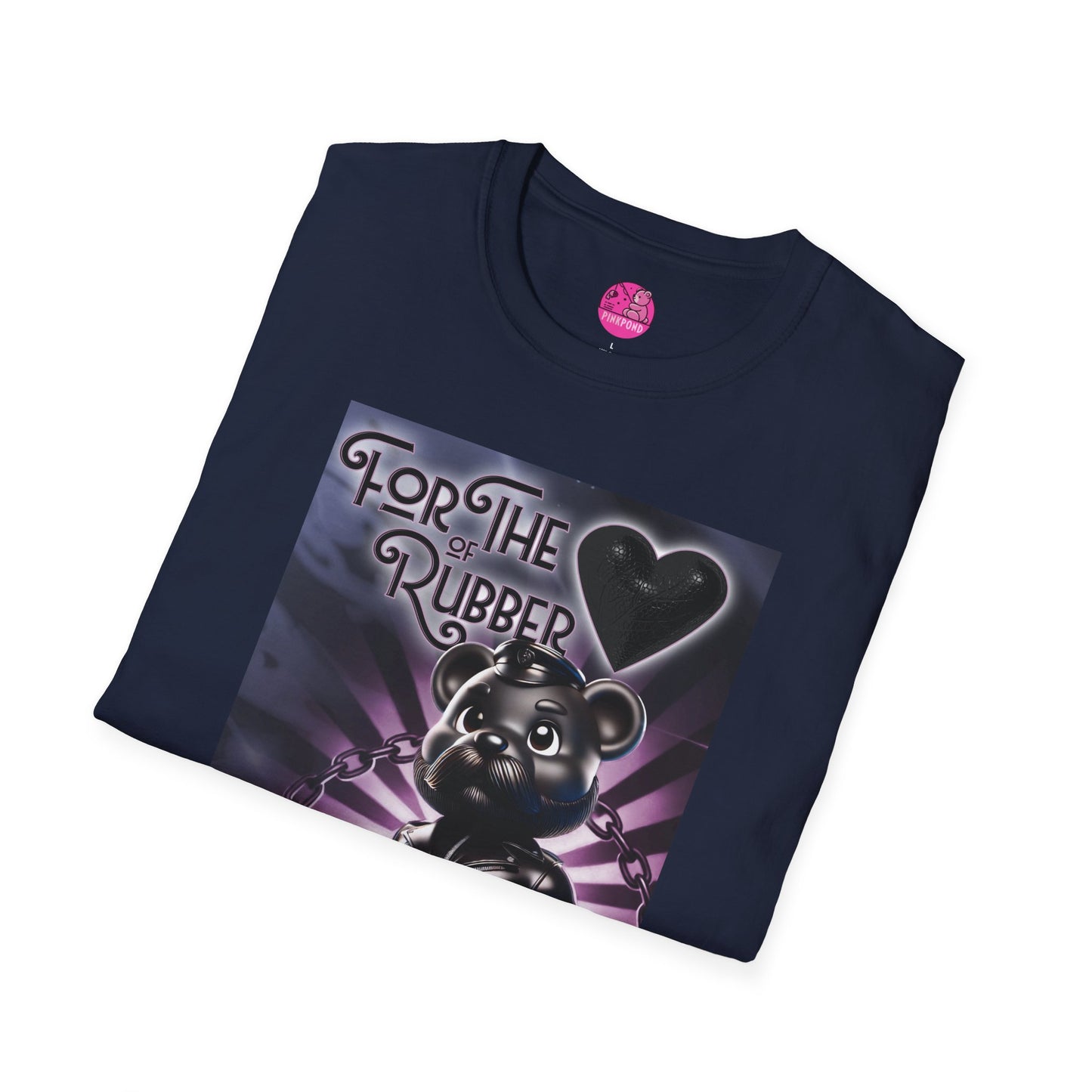Rubber Bear” – Bold & Playful Tee 🖤🐻✨