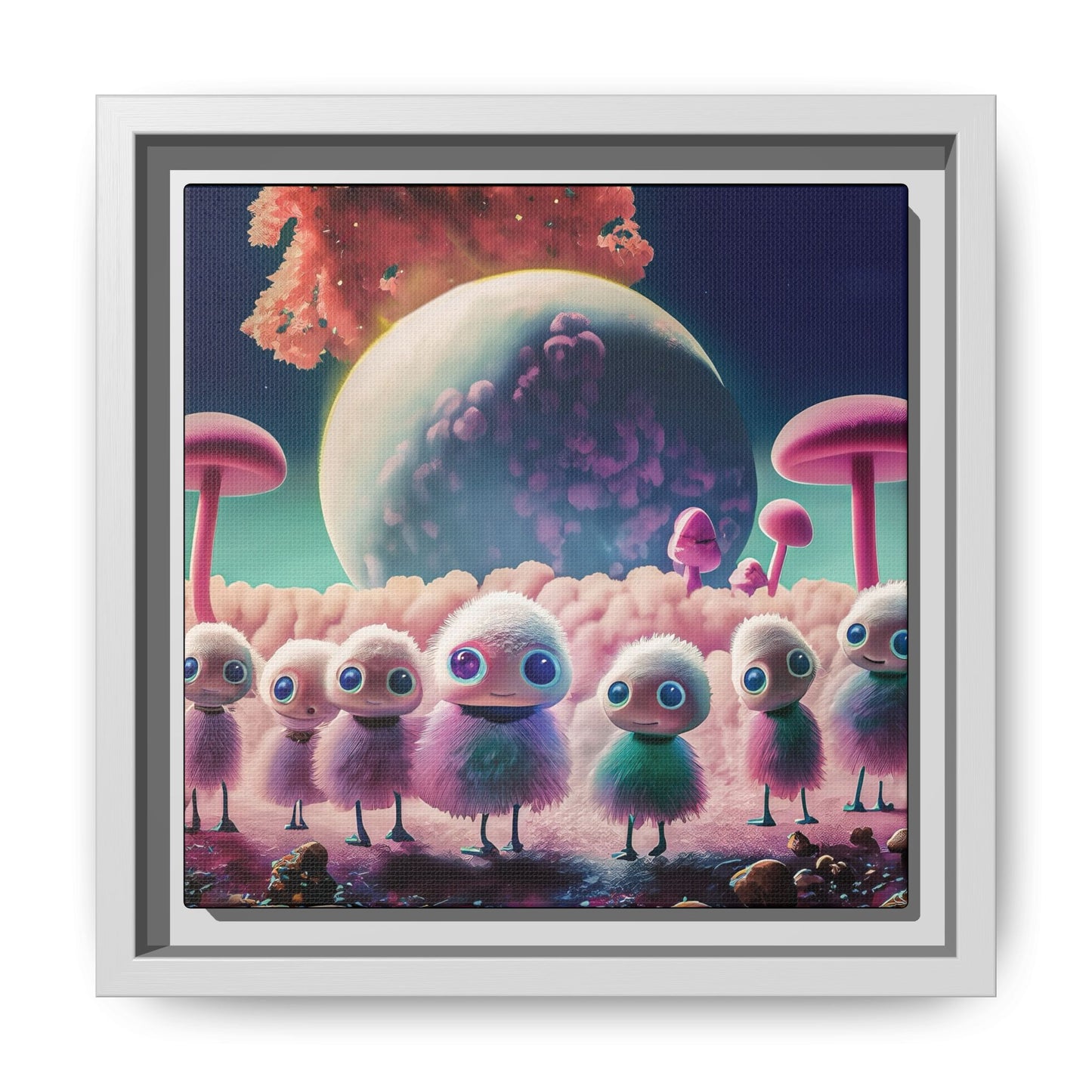 “"Keep smiling," whispered Axlar. "We can eat them later." – Fine Art Canvas Print By Andrew McCarter