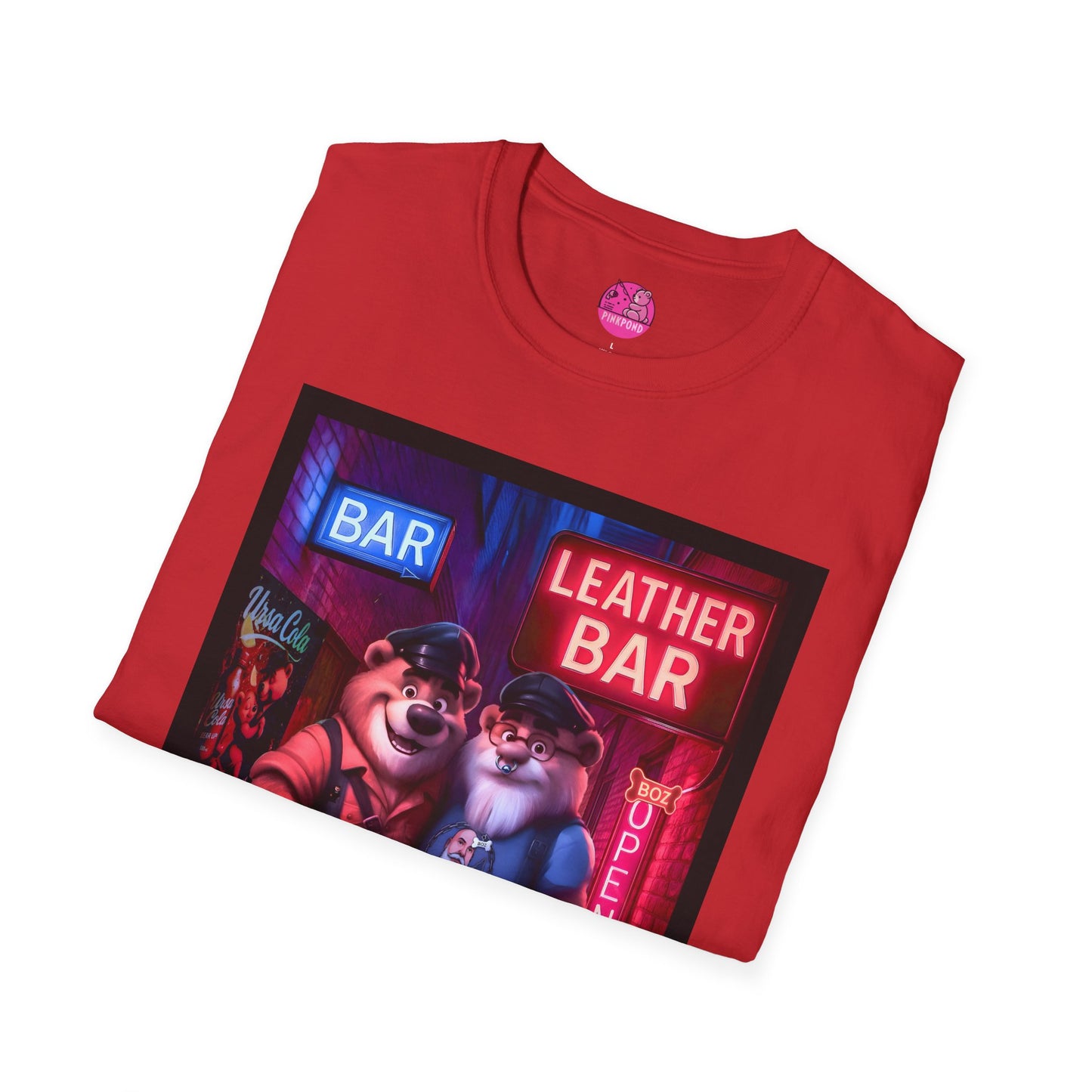 Pup Boz Bear T-Shirt - Exclusive PinkPond Artwork of Boz Lee Schmick