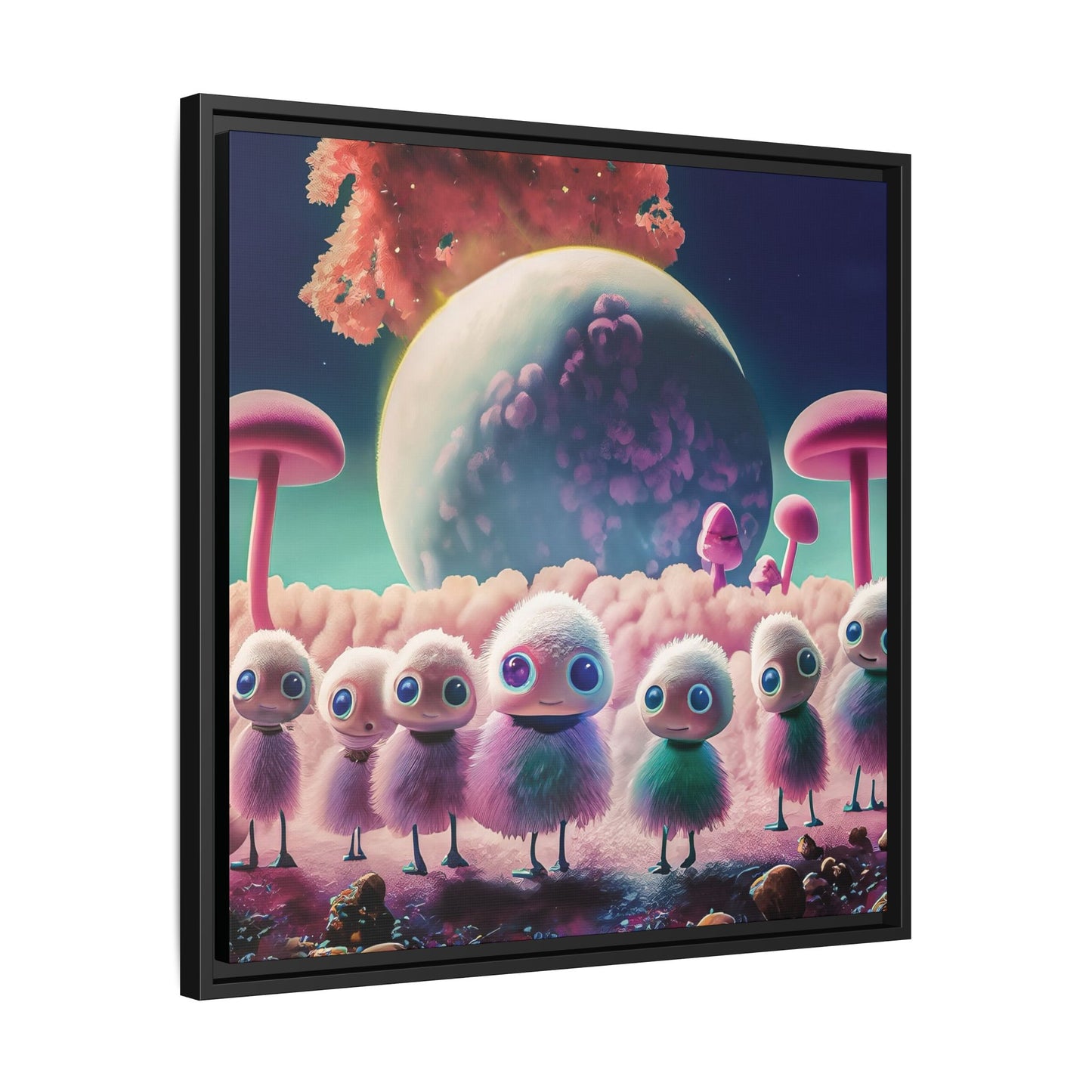 “"Keep smiling," whispered Axlar. "We can eat them later." – Fine Art Canvas Print By Andrew McCarter