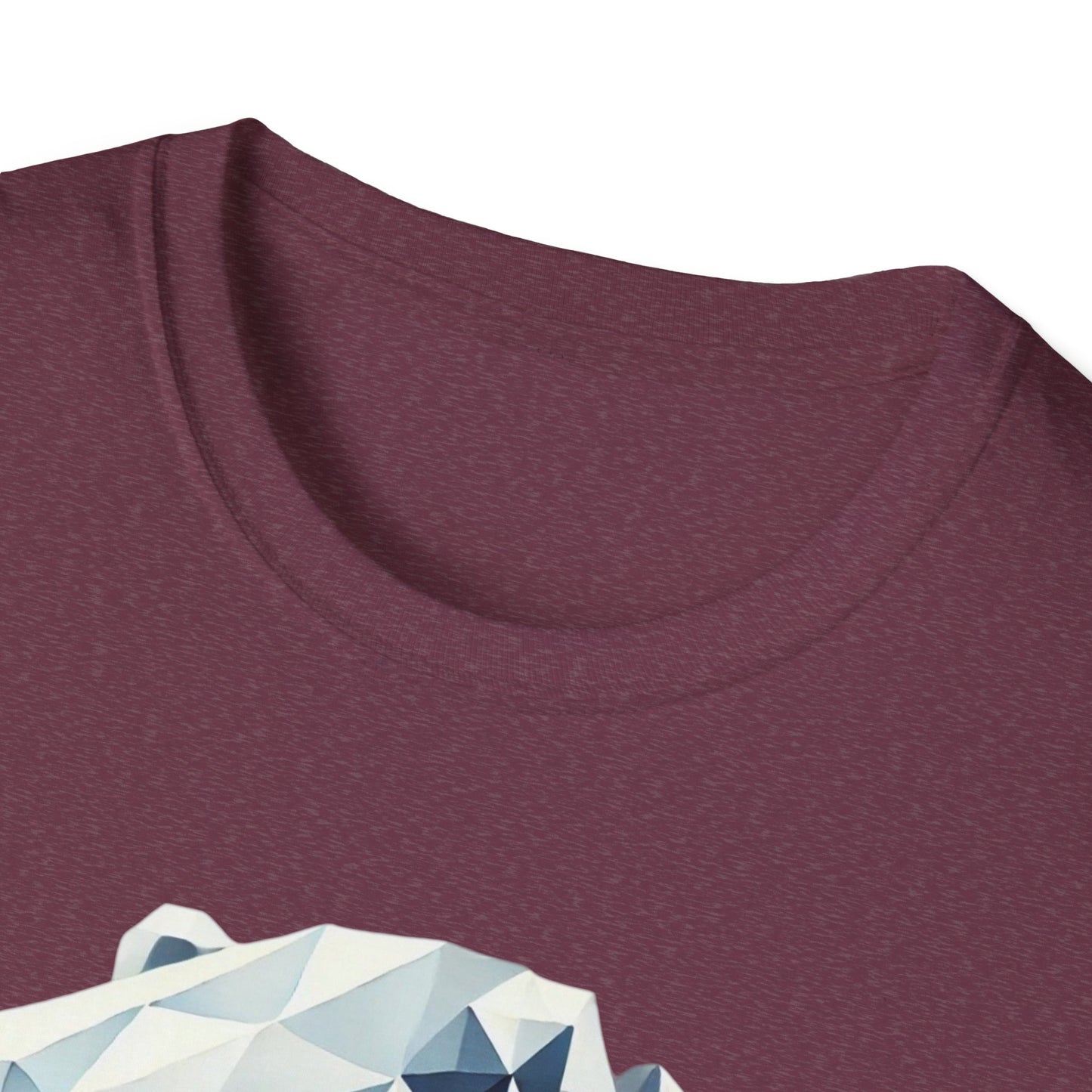 Geometric Bear Graphic Unisex Softstyle T-Shirt