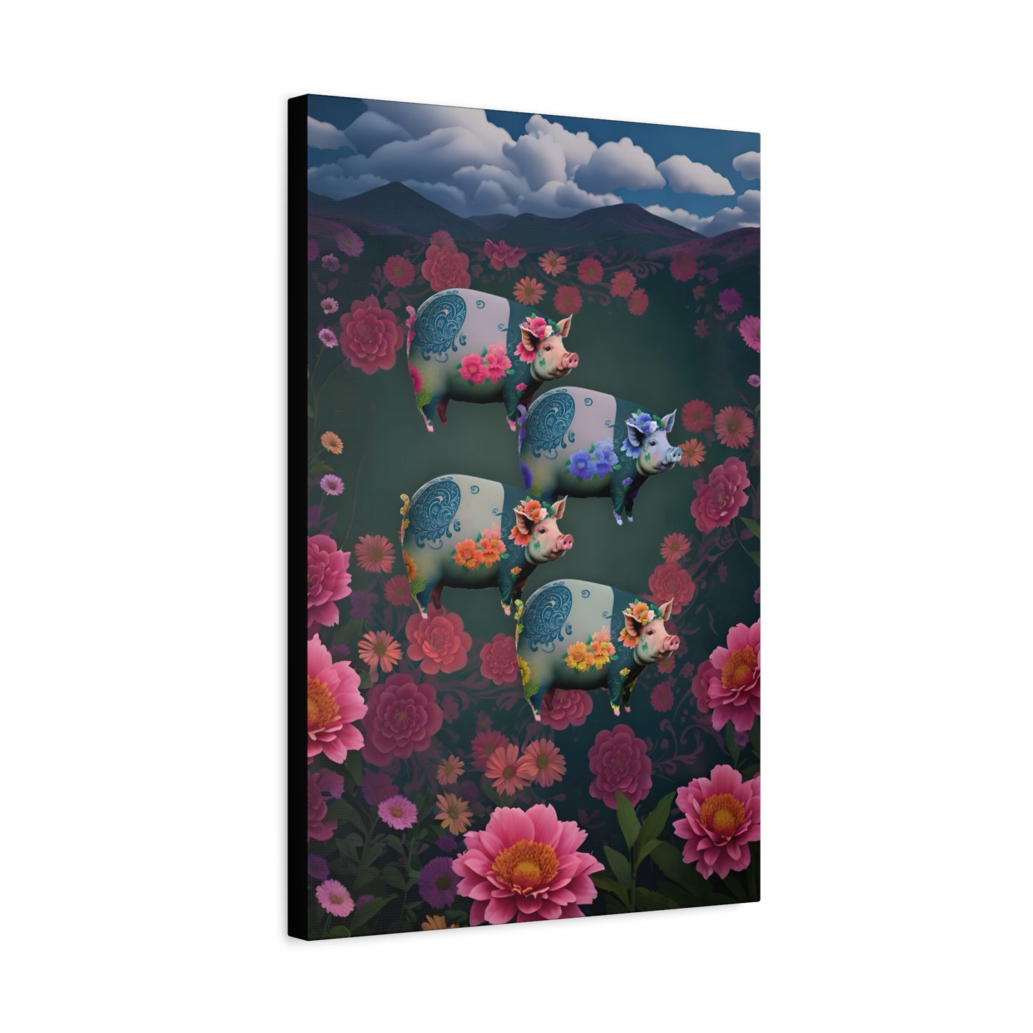 ‘Floral Flight’ Canvas Print by Andrew McCarter