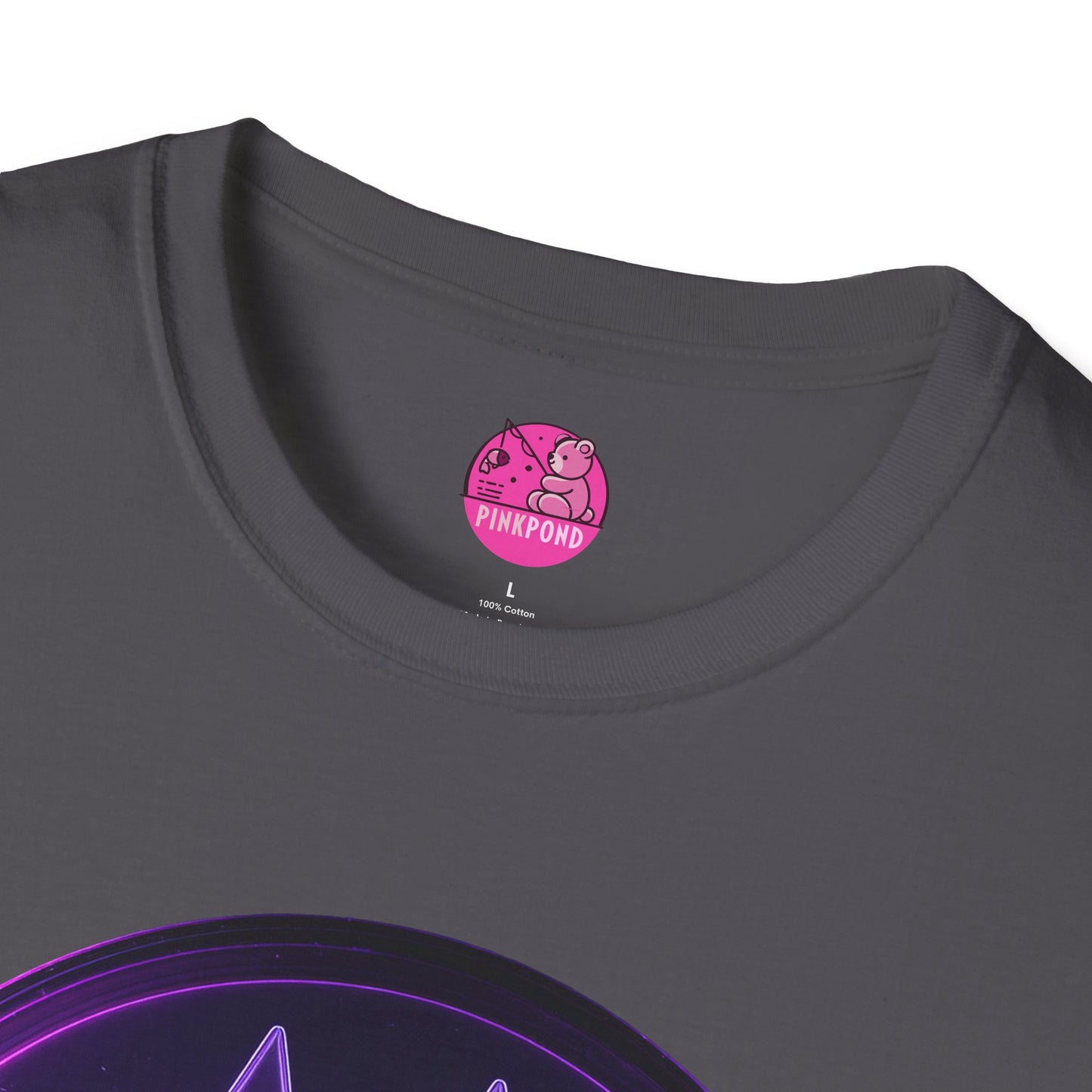 Neon Paw Power T-Shirt - Retro-Futuristic Animal Lover Tee