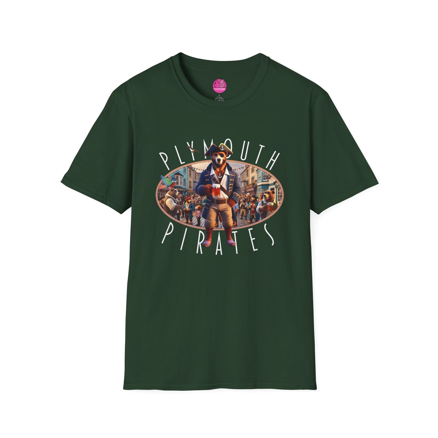Plymouth Pirates Bear T-Shirt