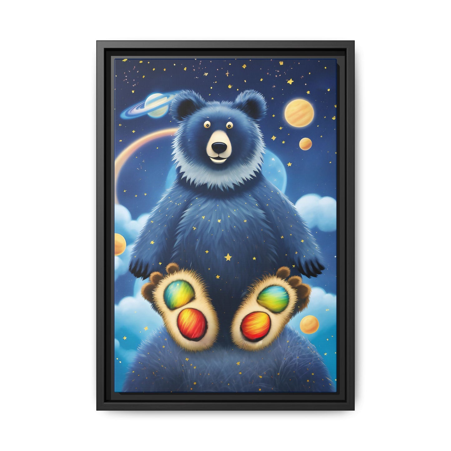 'Cosmic Pawprints' by Andrew McCarter - Canvas Art