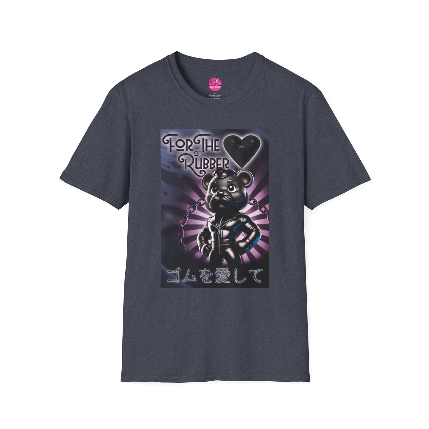 Rubber Bear” – Bold & Playful Tee 🖤🐻✨