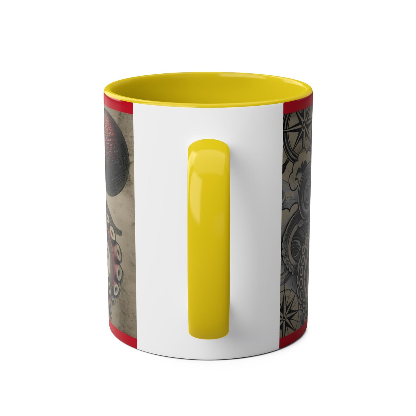 11oz Coffee Mug - PinkPond Nautical Octopus Design - Ocean Lover and Tattoo Enthusiast Gift