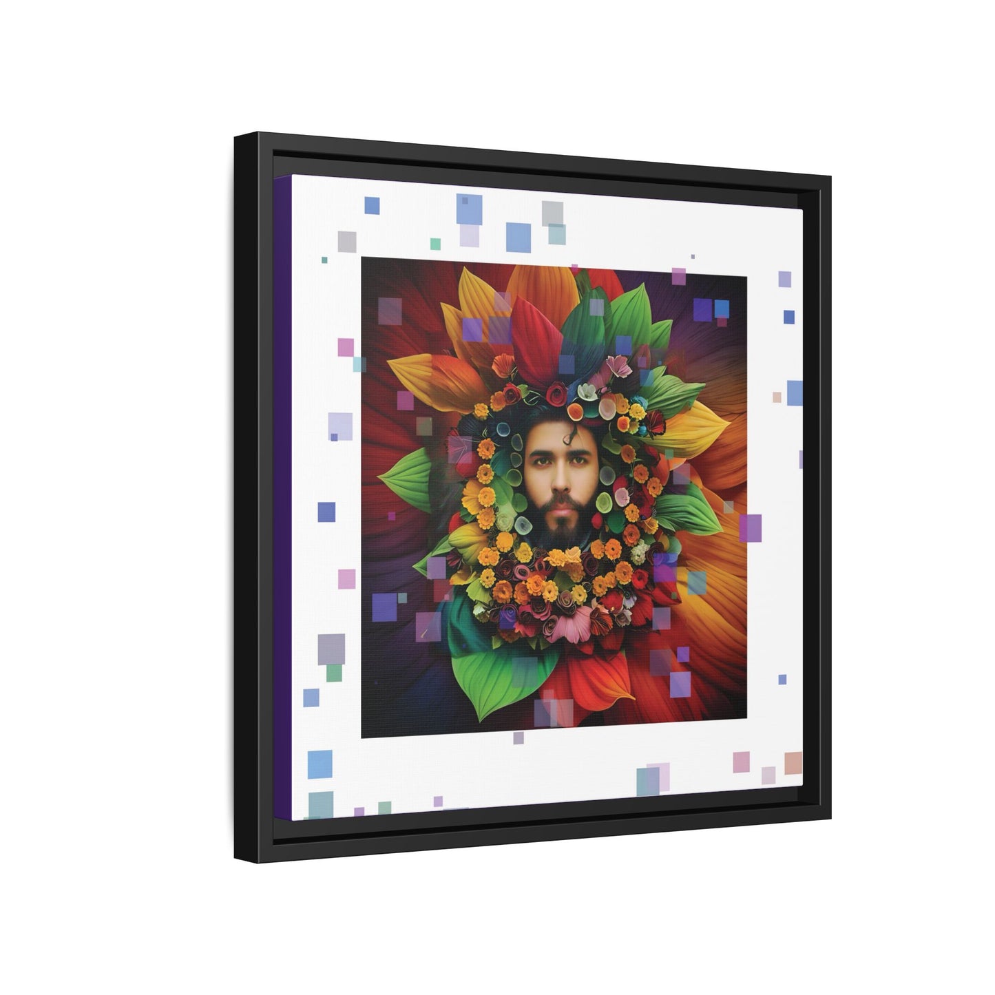 'Flourish: The Modern Green Man' canvas print By Andrew McCarter
