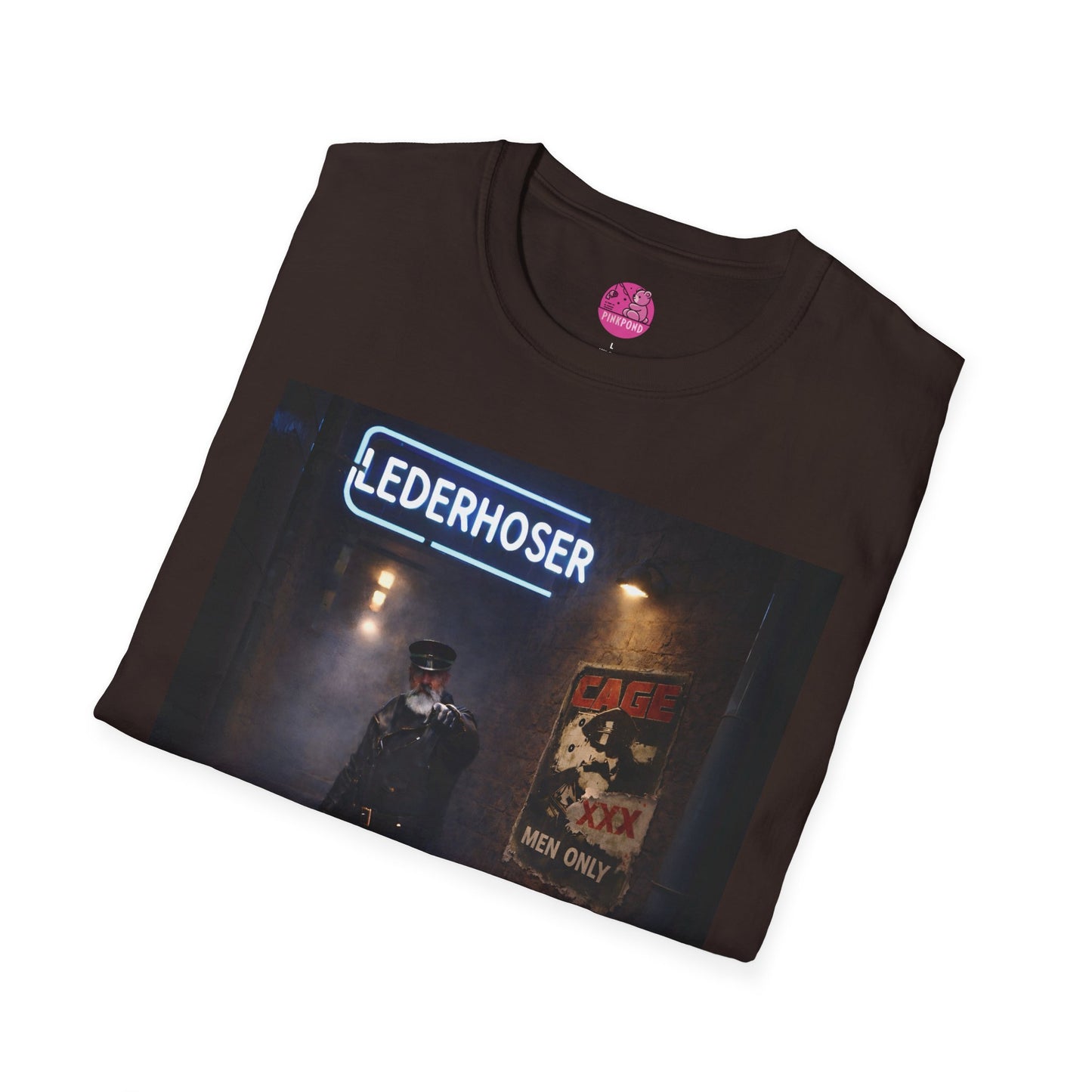 Oi, You Boy! Leather Man T-Shirt — Moody Urban Character Graphic Tee
