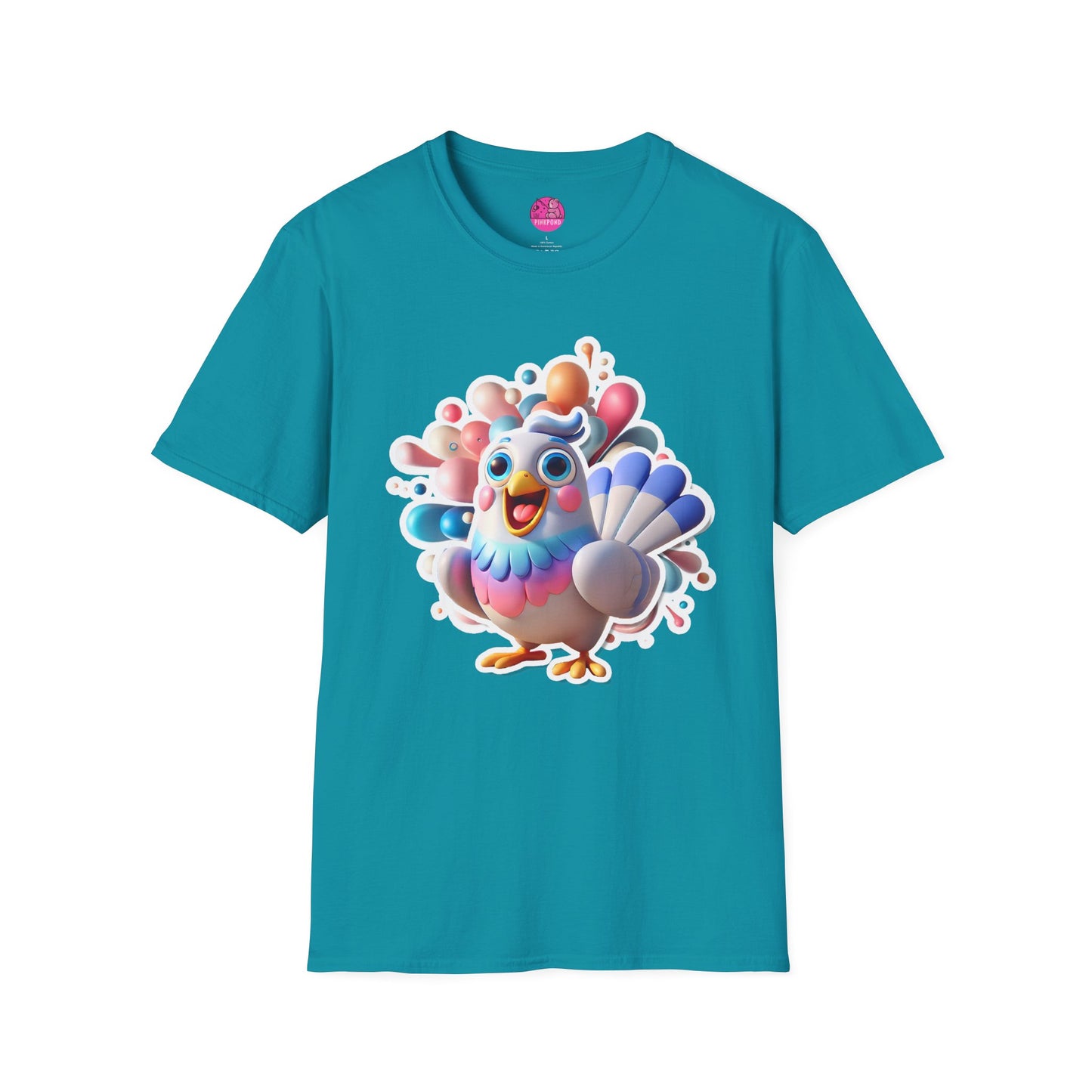 Simon the Pigeon T-Shirt – The Feathered Friend You Need - Unisex Softstyle Tee