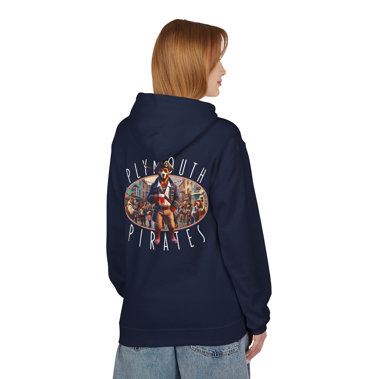 Plymouth Pirates Bear Hoodie