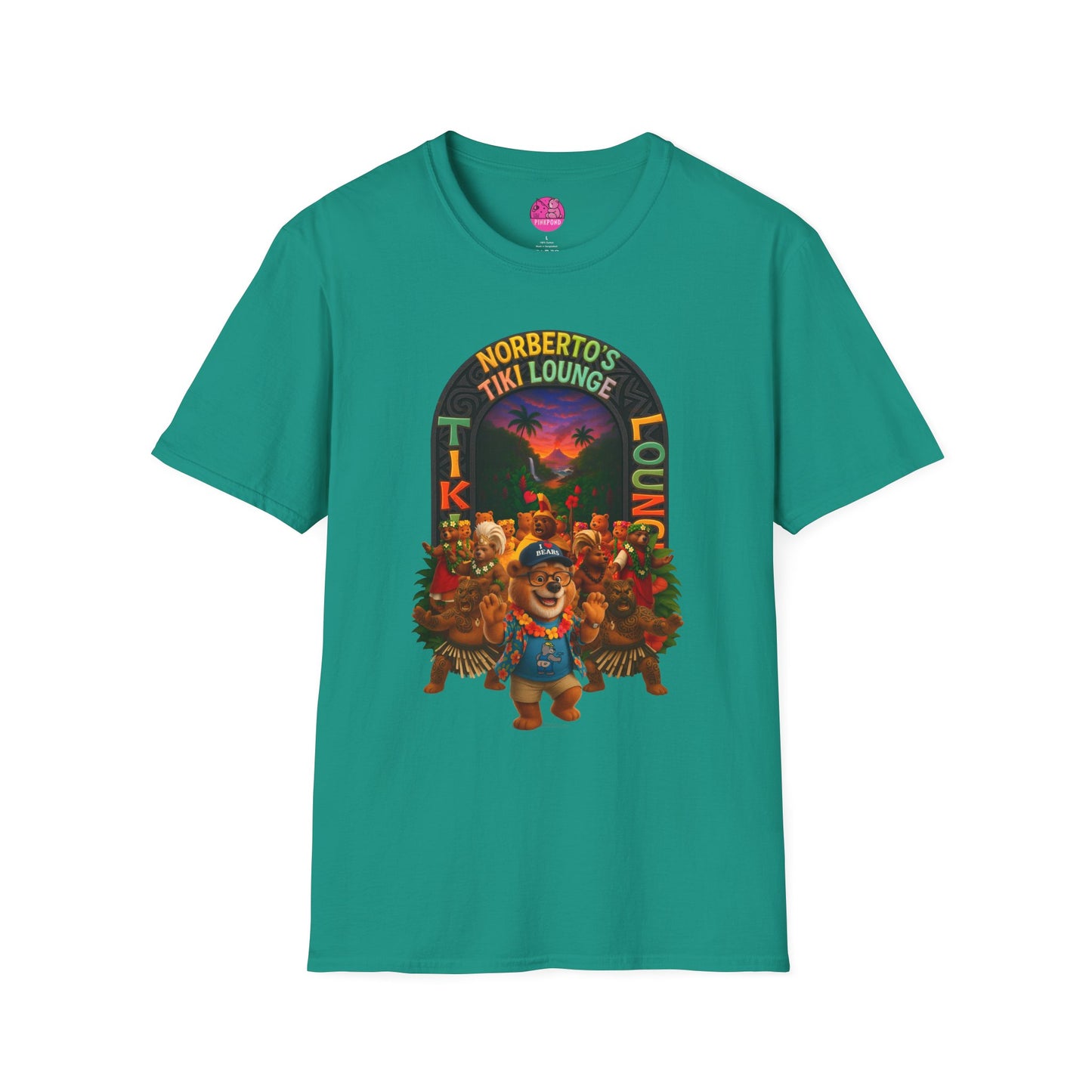 Unisex T-Shirt - Norberto’s Tiki Lounge Bear Tee - A Tribute to Kindness
