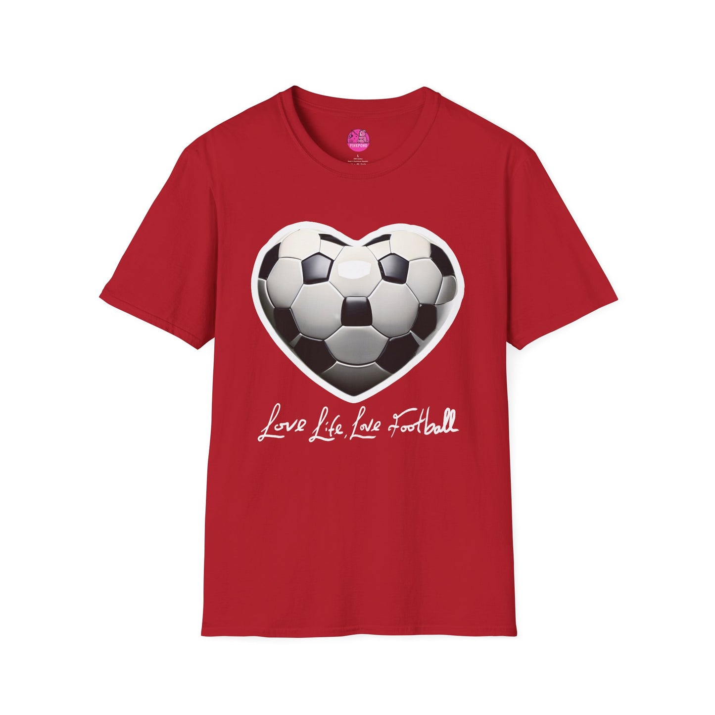 Football Heart Unisex T-Shirt - Love Life Design,