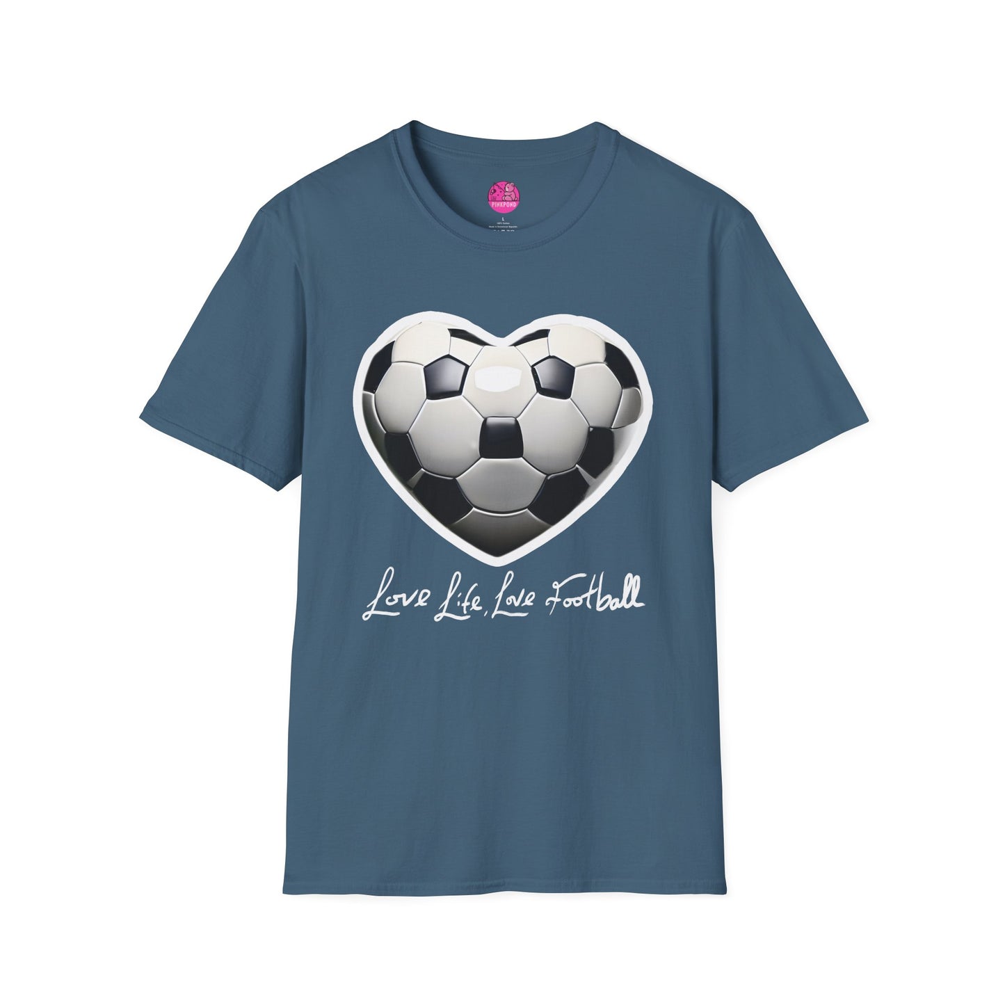 Football Heart Unisex T-Shirt - Love Life Design,