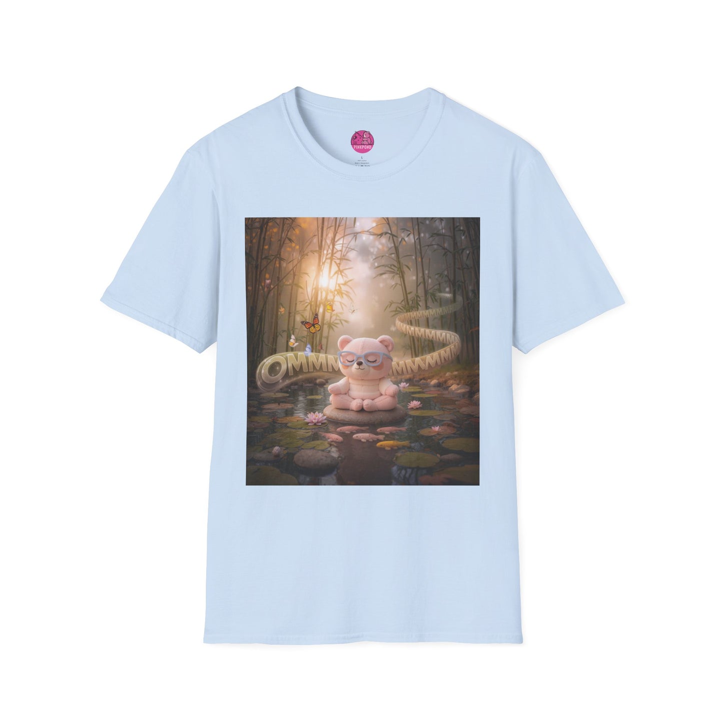 Meditating Bear Daylight Calm T-Shirt — "Find Your Calm" Design
