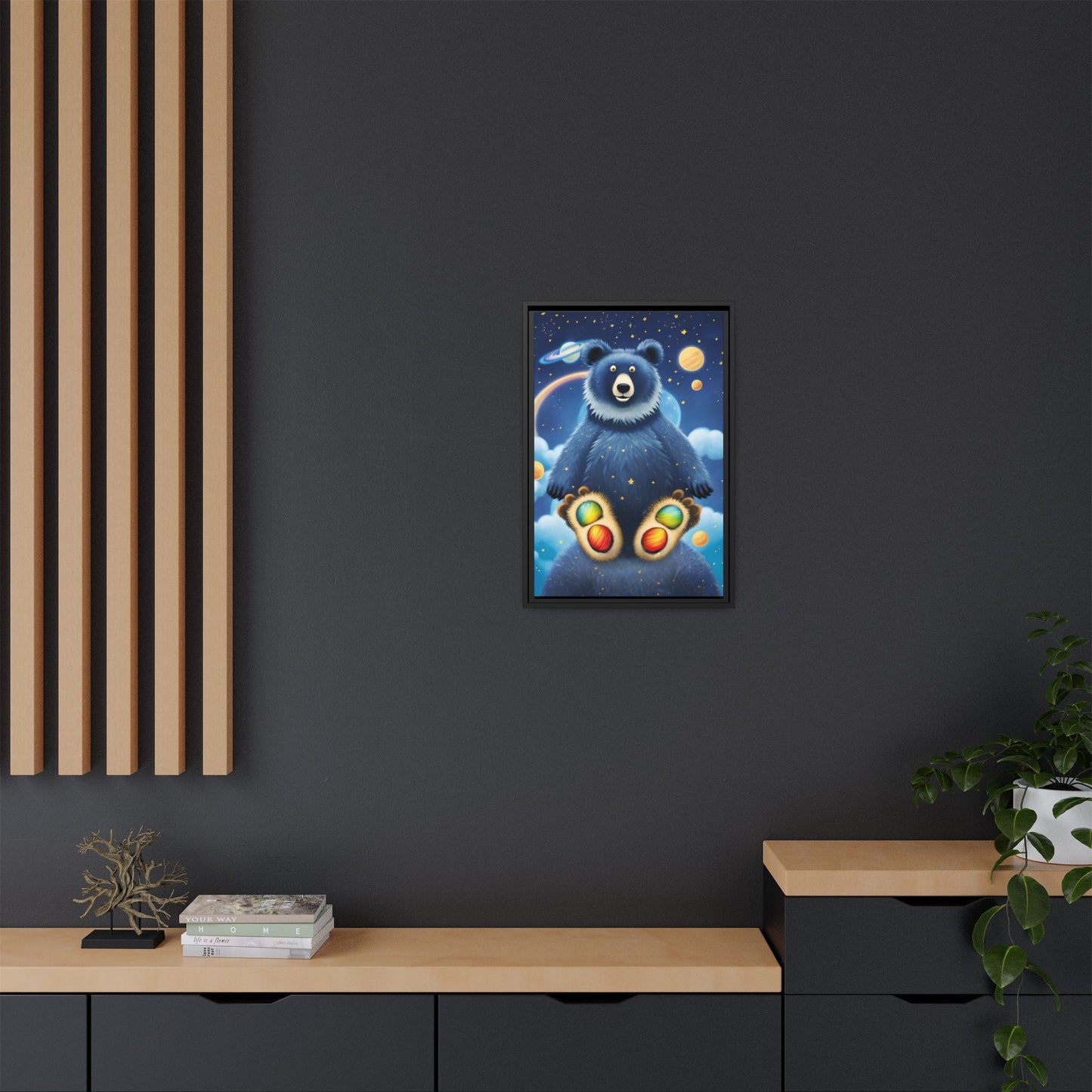 'Cosmic Pawprints' by Andrew McCarter - Canvas Art