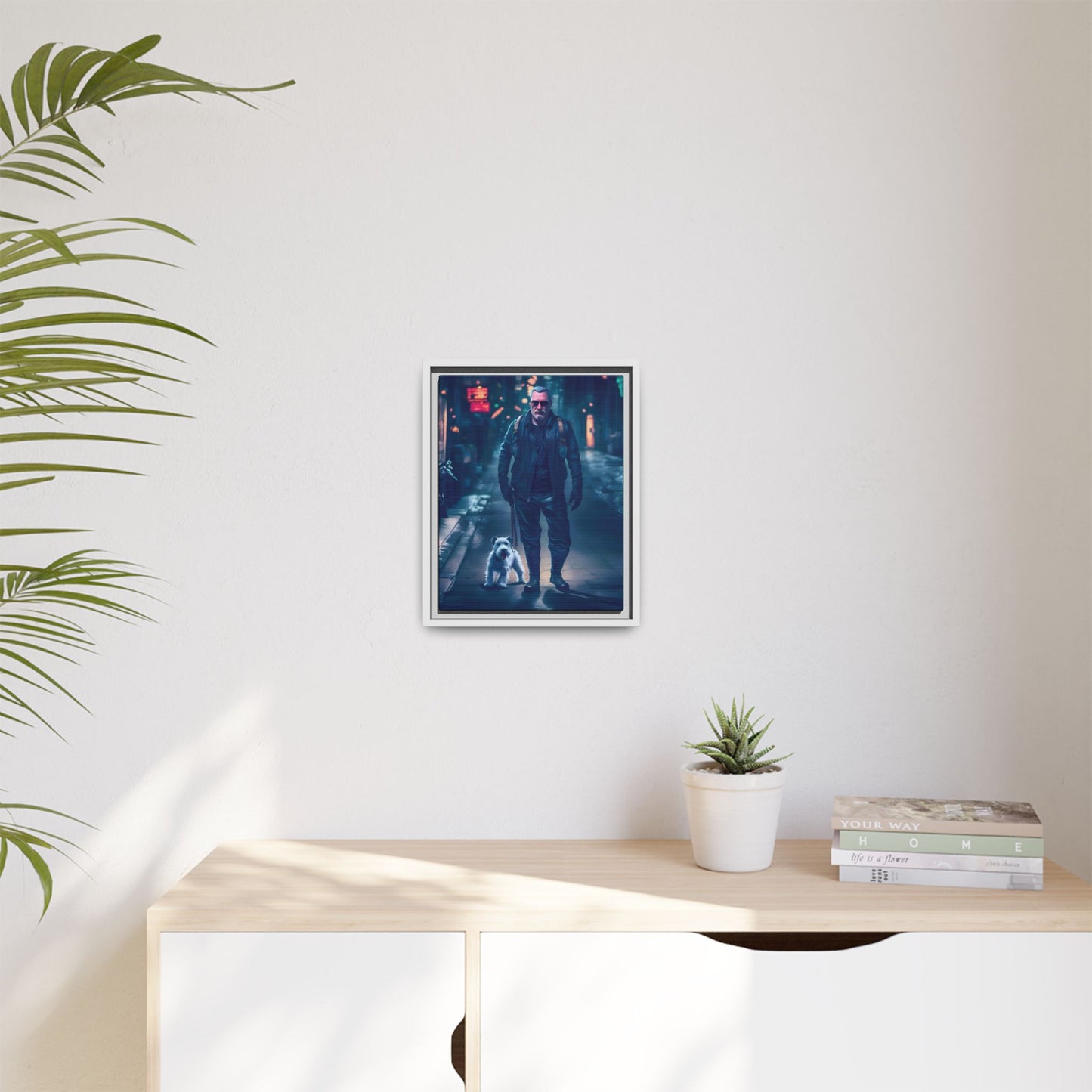 Canvas Print - Midnight Stroll by Andrew McCarter - Cyberpunk Urban Art