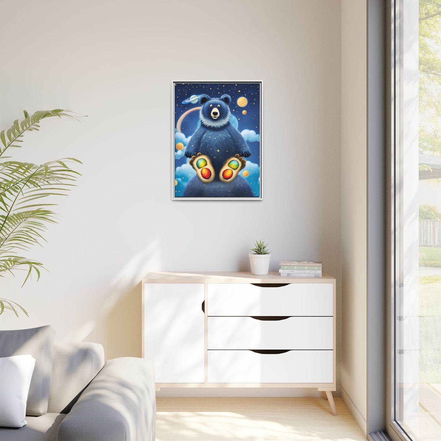 'Cosmic Pawprints' by Andrew McCarter - Canvas Art