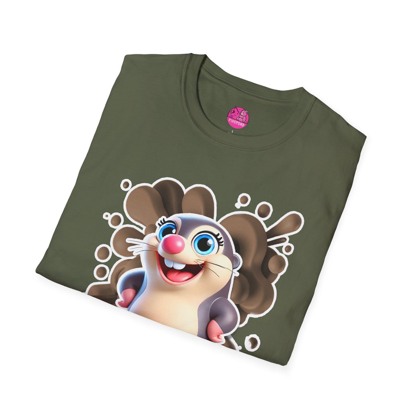 Millicent the Mole T-Shirt – Digging Up Fun in Style - Bold and Colorful Unisex Tee for Fun-Loving Fashion Fans