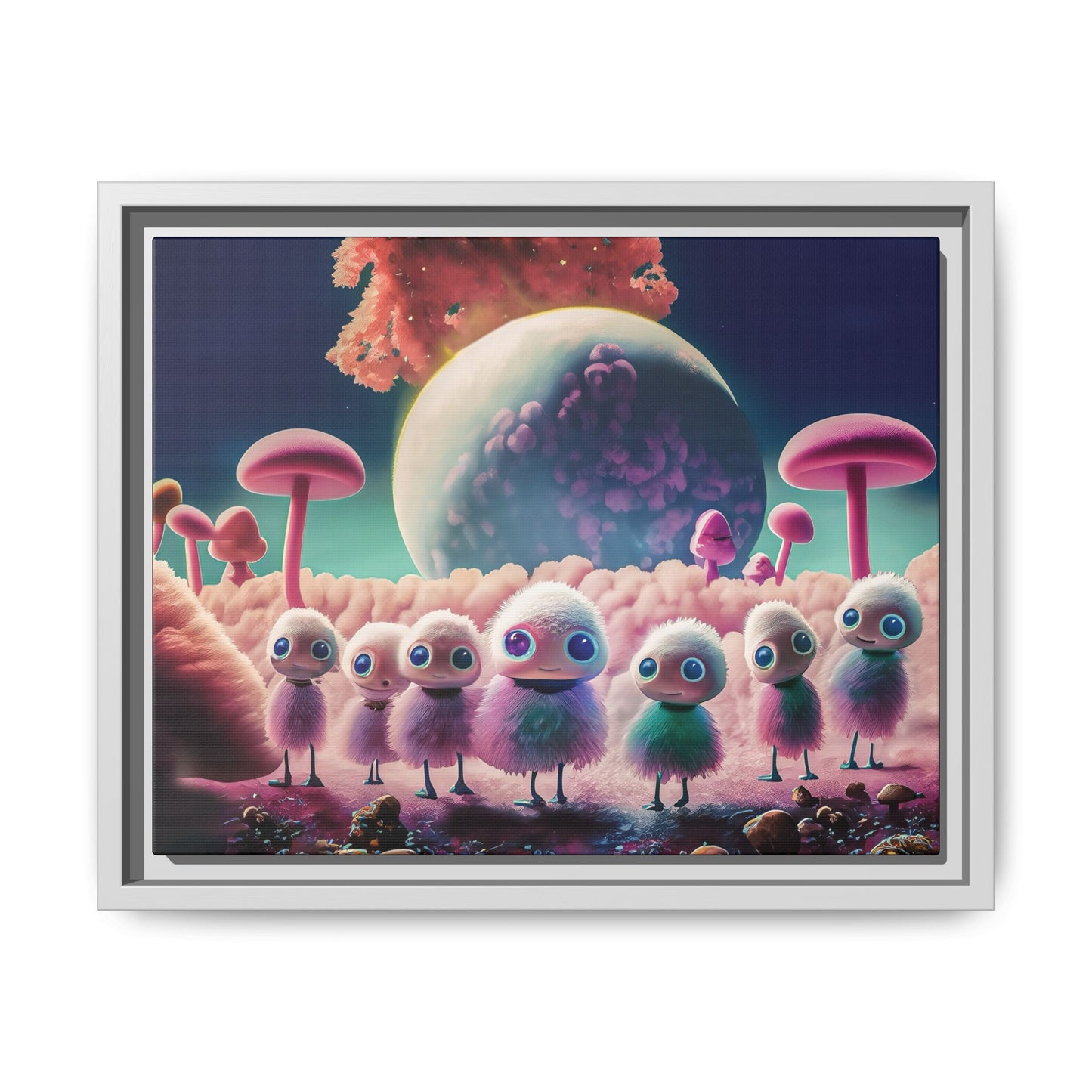 “"Keep smiling," whispered Axlar. "We can eat them later." – Fine Art Canvas Print By Andrew McCarter