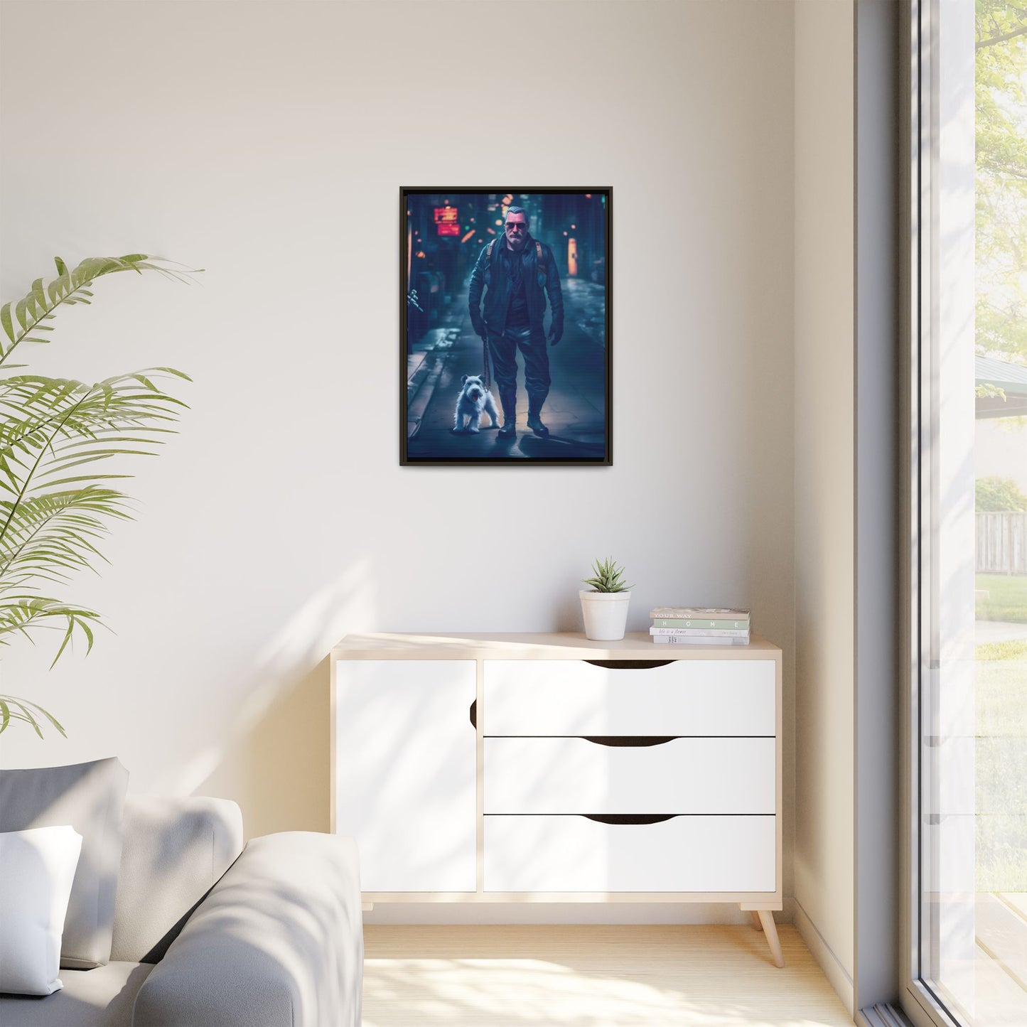 Canvas Print - Midnight Stroll by Andrew McCarter - Cyberpunk Urban Art