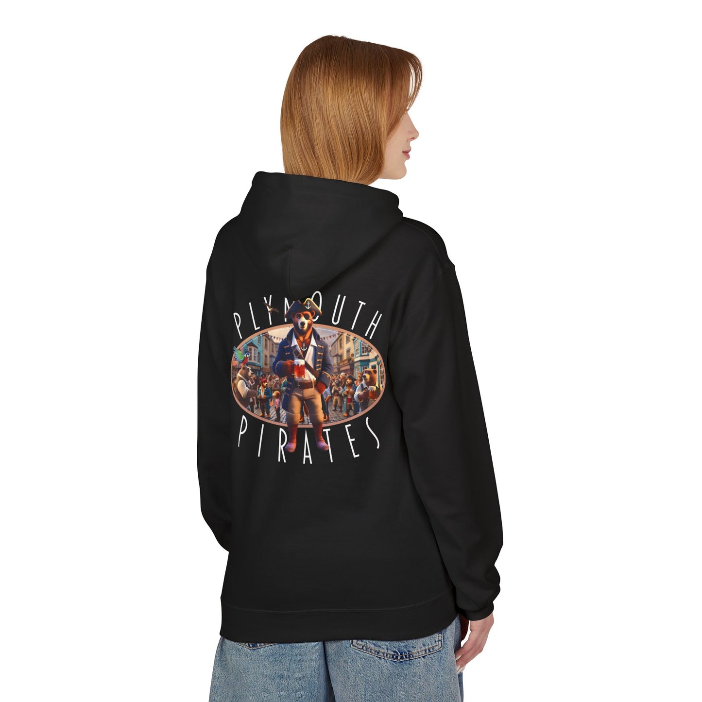 Plymouth Pirates Bear Hoodie