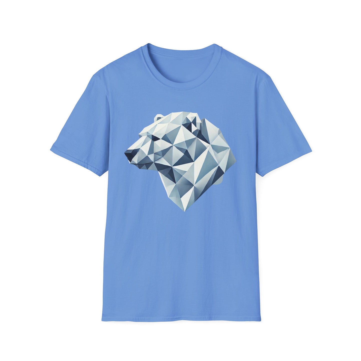 Geometric Bear Graphic Unisex Softstyle T-Shirt