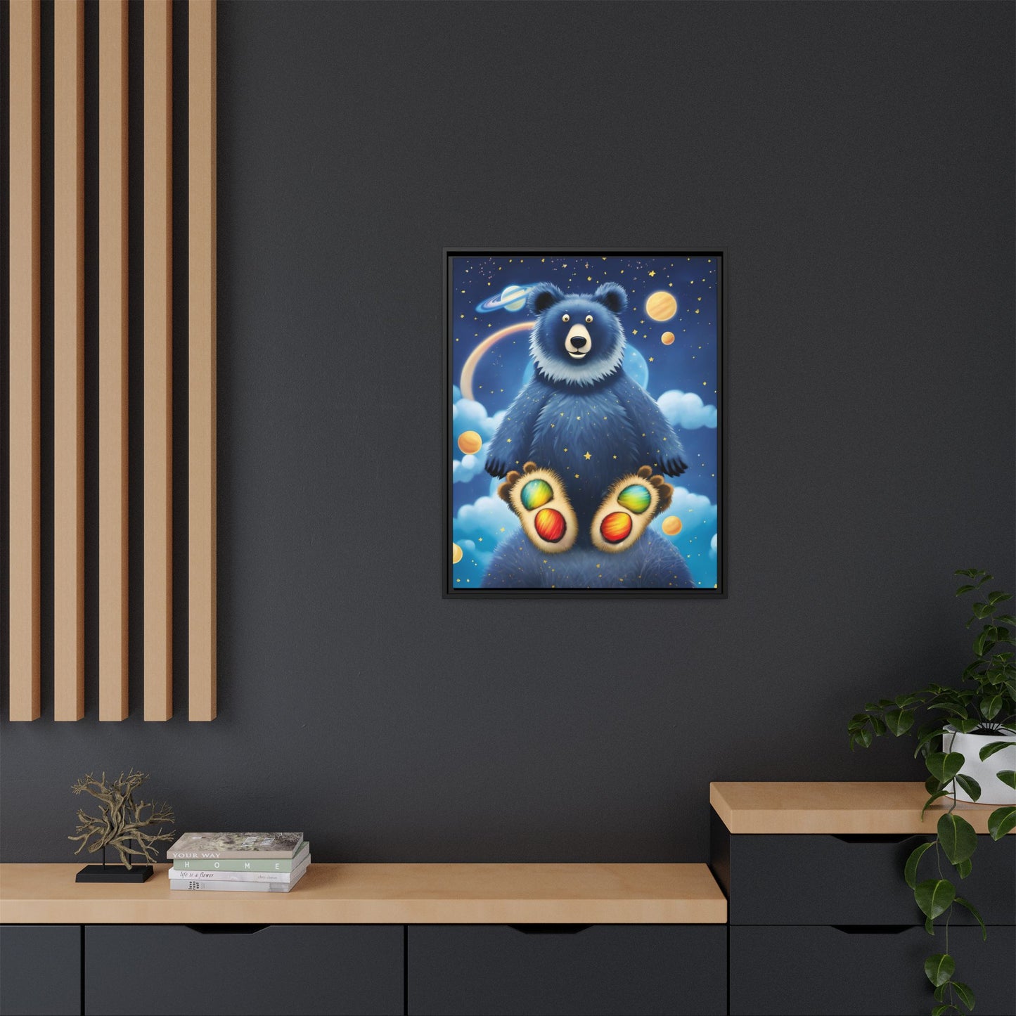 'Cosmic Pawprints' by Andrew McCarter - Canvas Art
