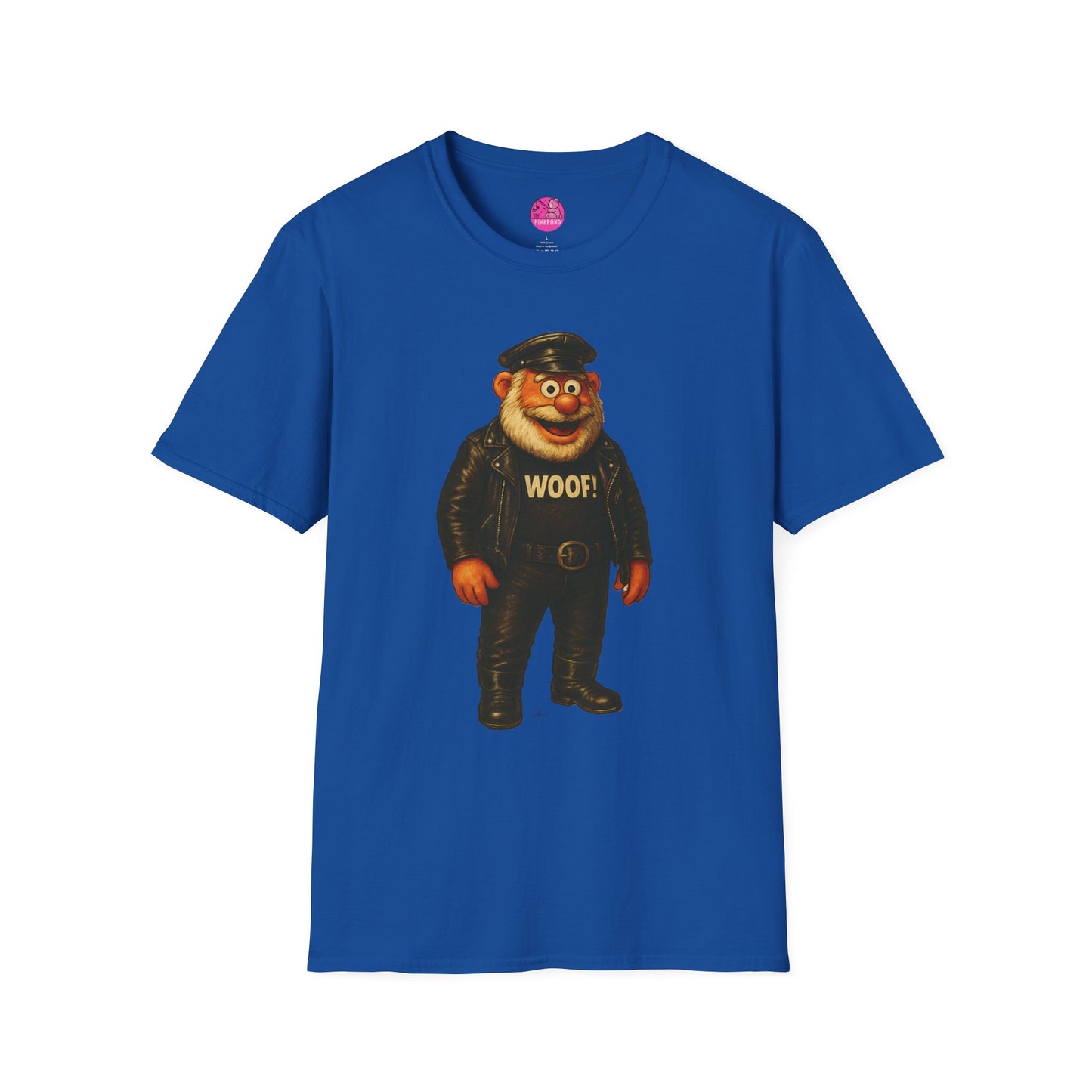 Unisex T-Shirt Leather Polar Bear Tee - WOOF Shirt Silver Beard Energy Pride Fashion