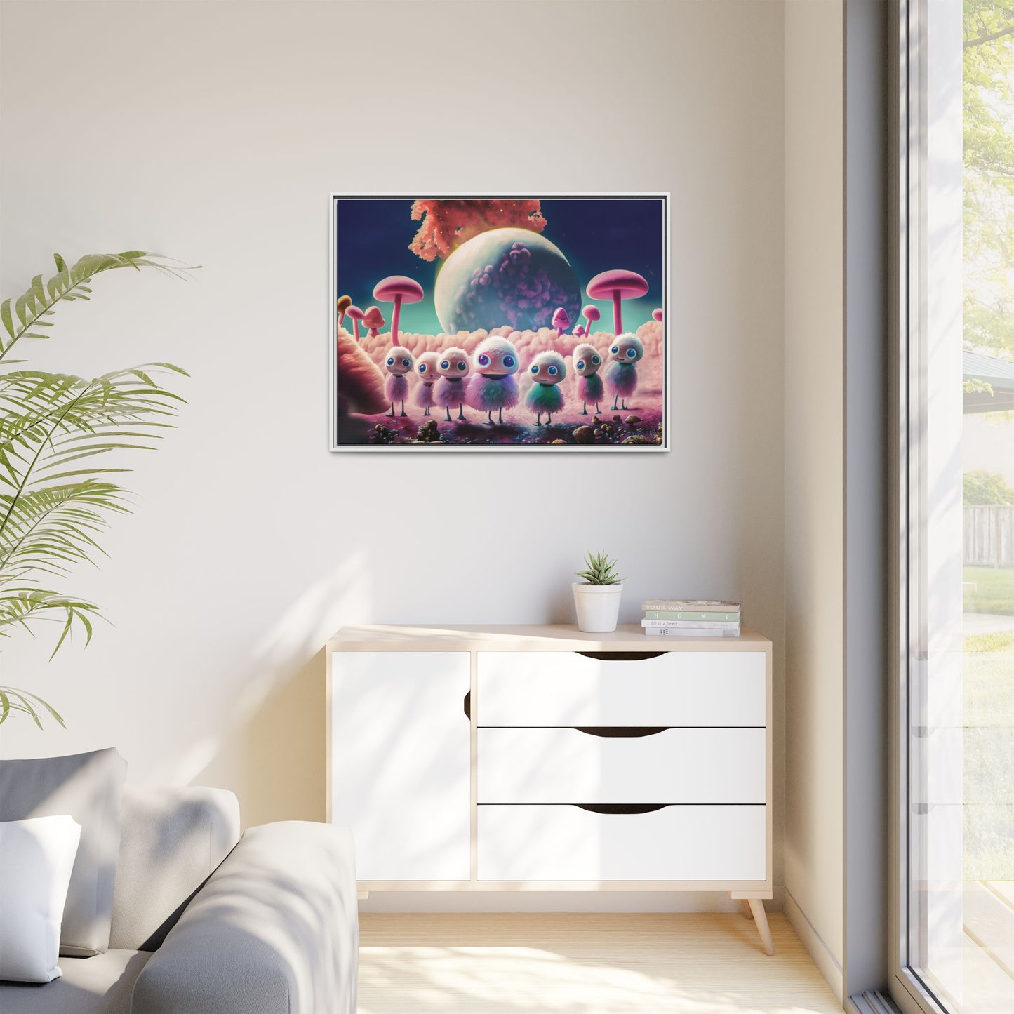 “"Keep smiling," whispered Axlar. "We can eat them later." – Fine Art Canvas Print By Andrew McCarter
