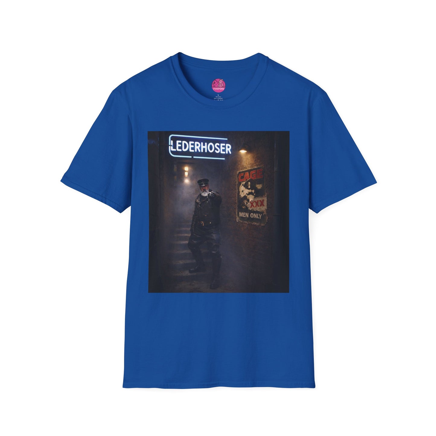Oi, You Boy! Leather Man T-Shirt — Moody Urban Character Graphic Tee
