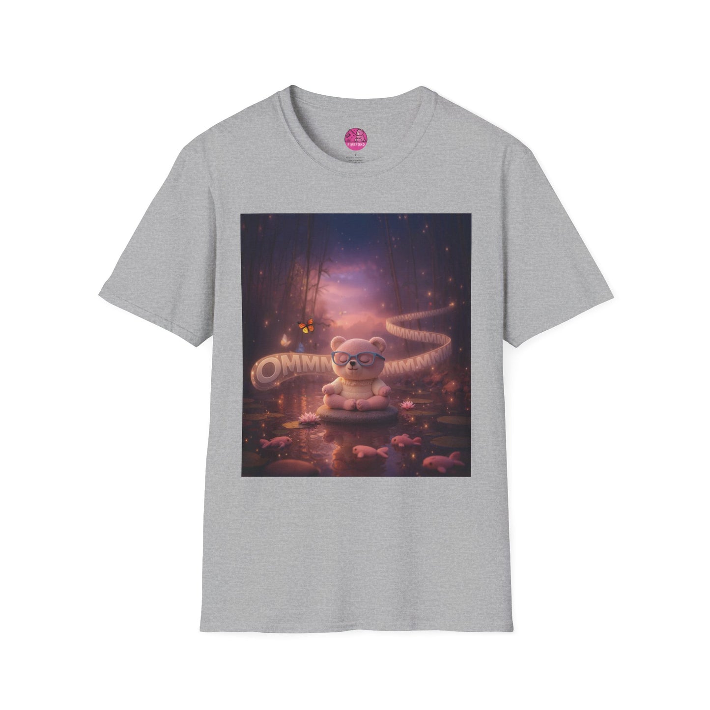 Meditating Bear Dusk Dreamscape T-Shirt