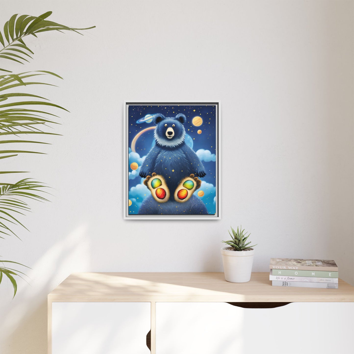 'Cosmic Pawprints' by Andrew McCarter - Canvas Art
